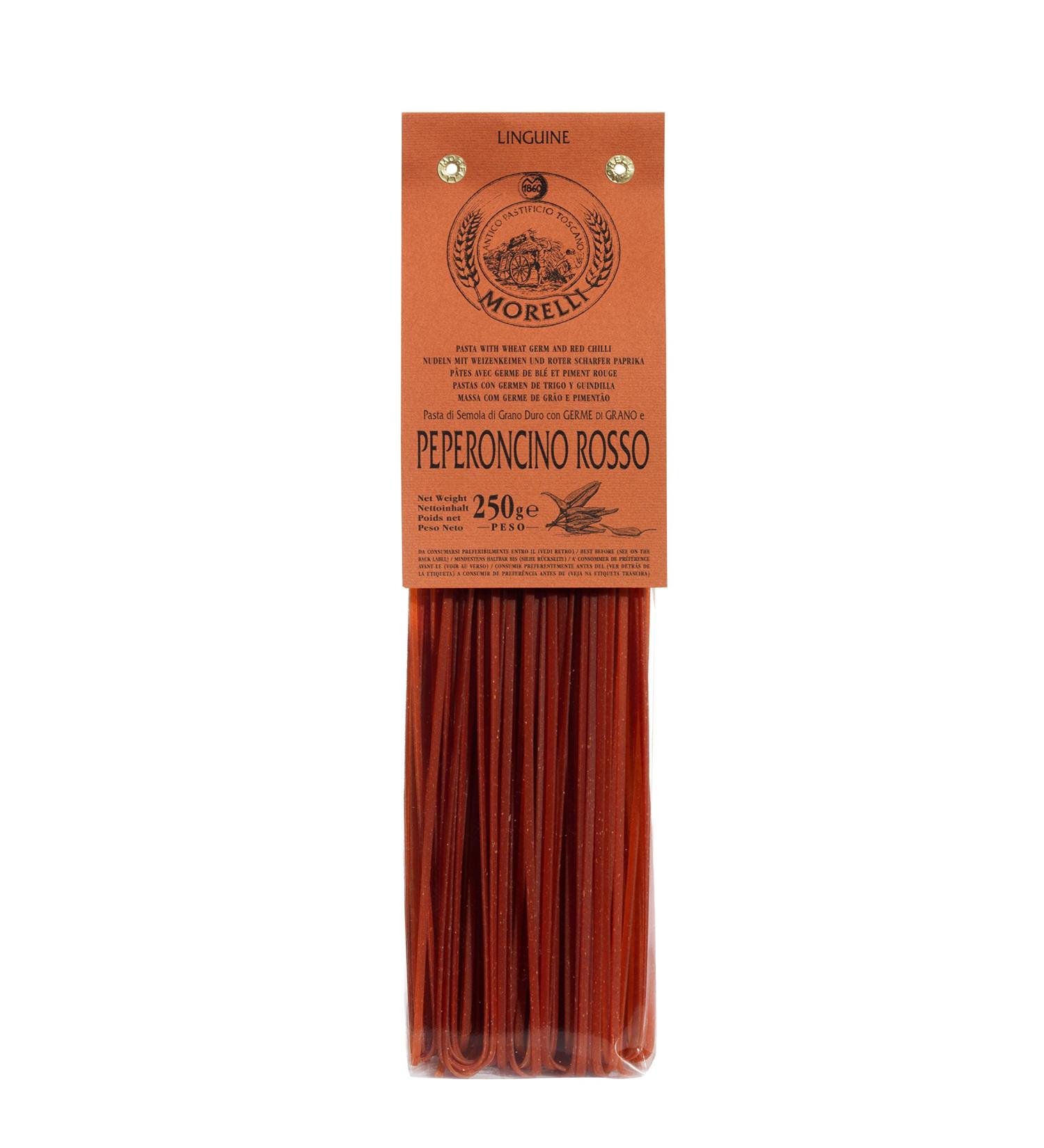 Linguine Peperoncino Rosso / spicy pasta Morelli 250 gr.
