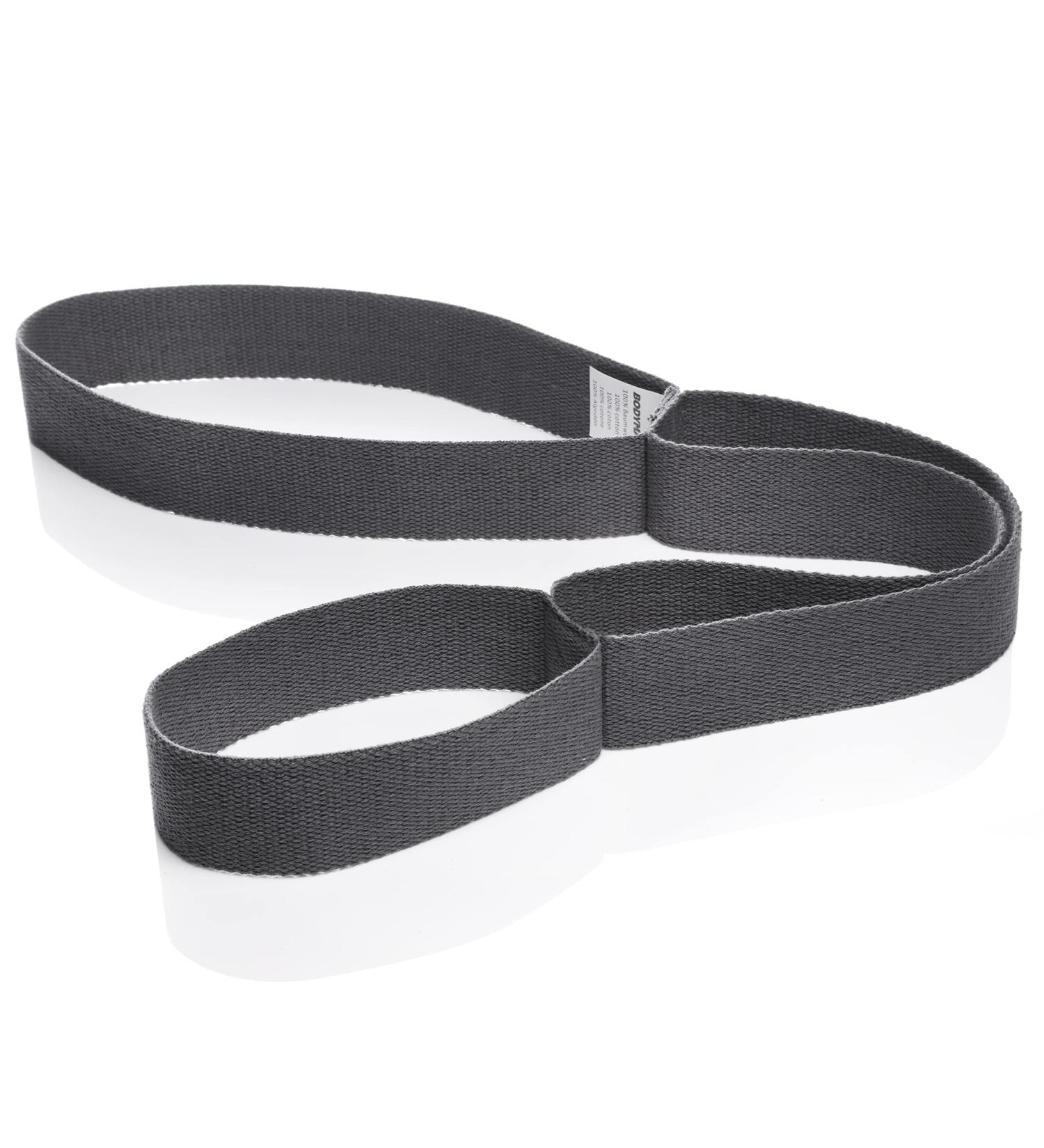 BODYMATE Stretch Band with 3 Loops - 75cm Natural Cotton Resistance Band for Home & Gym Workouts - Buy Online on GoSupps.com