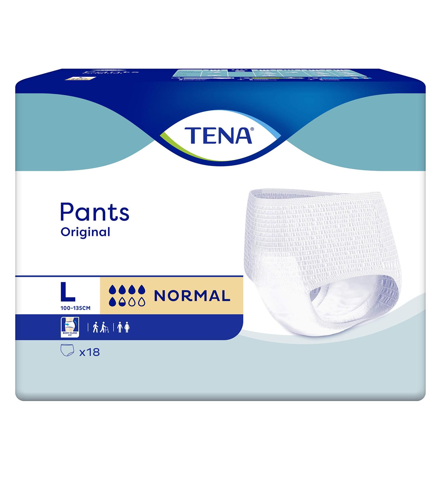 TENA Pants Original Normal - size Large - (72 pieces).