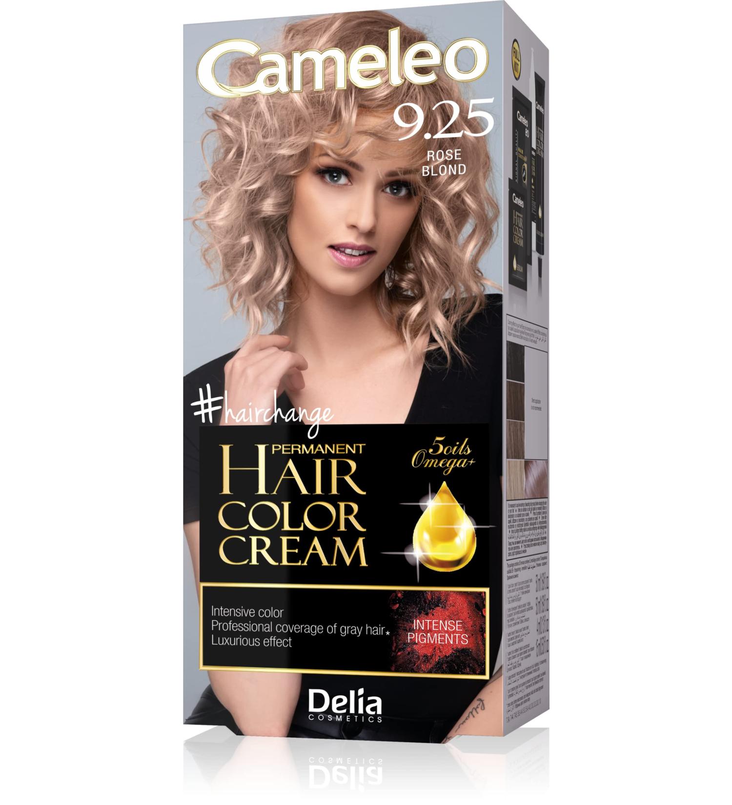 Cameleo Permanent Hair Color Cream - Ros blond | Intensive Color & Protection with 5 Oils + Omega Acids | Professional Luxurious Hair Color Set - Buy Online on GoSupps.com