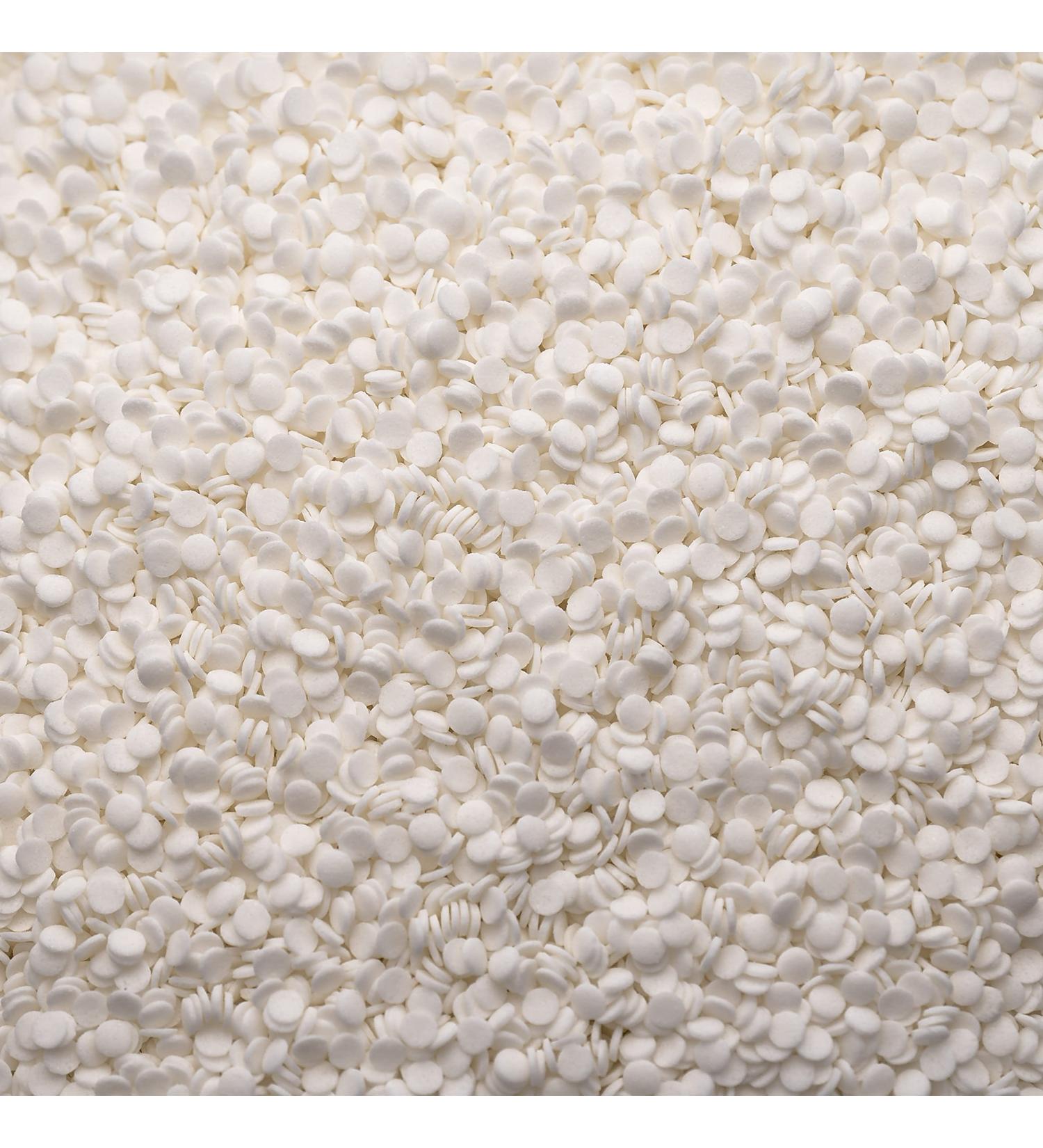 Natural / Vegan Edible Confetti Cake Sprinkles White Cupcake Decorations 25g