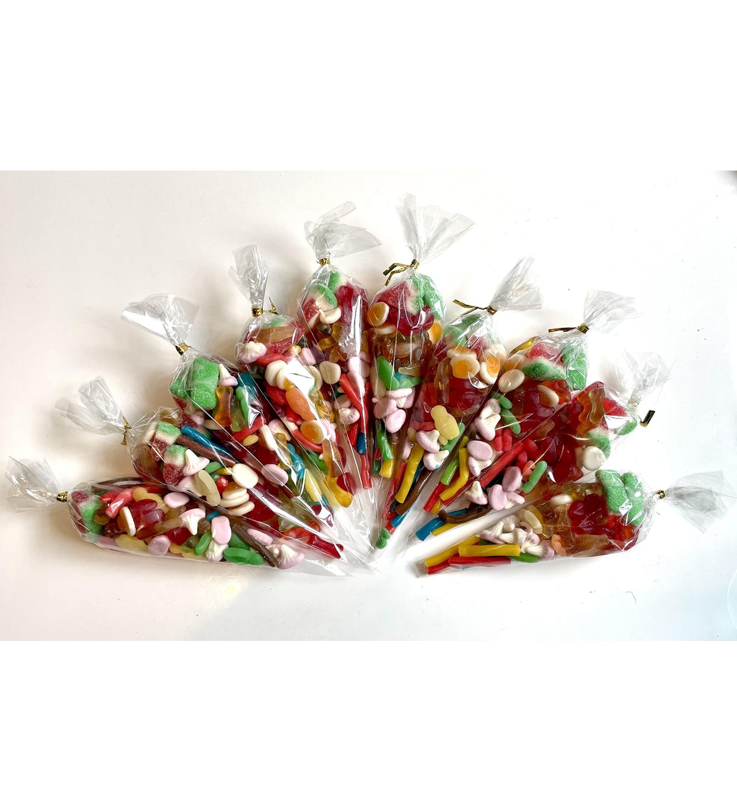 Reward Boards UK 100% HALAL Sweet Cones Pre Filled Candy Cones for Unisex Party Bag Filler with Assorted Sweets (100% Halal) (10 x Cones) - Buy Online on GoSupps.com