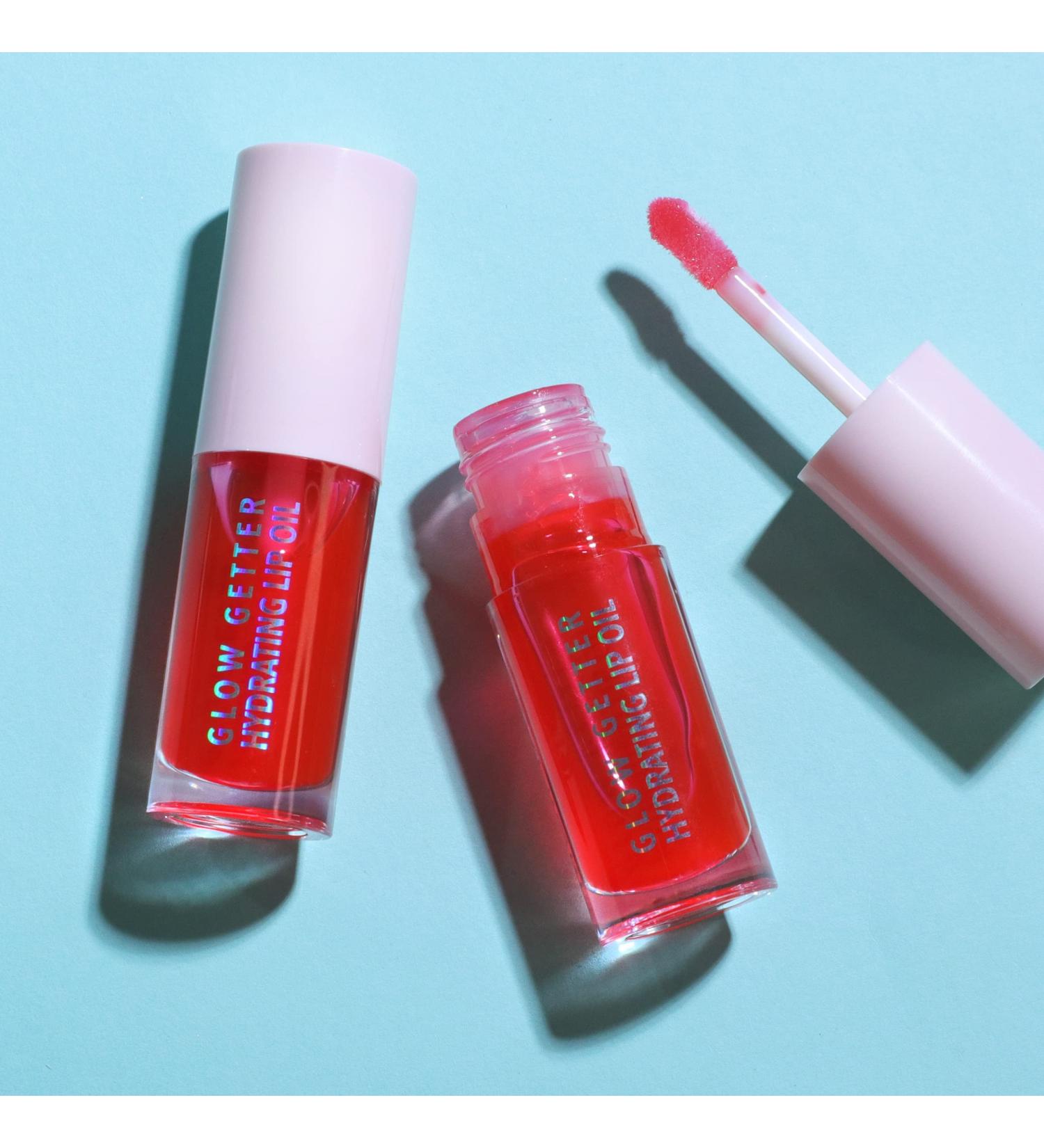 Moira Glow Getter Hydrating Lip Oil - Juicy Red (008) | Hydrating Lip Treatment - Buy Online on GoSupps.com