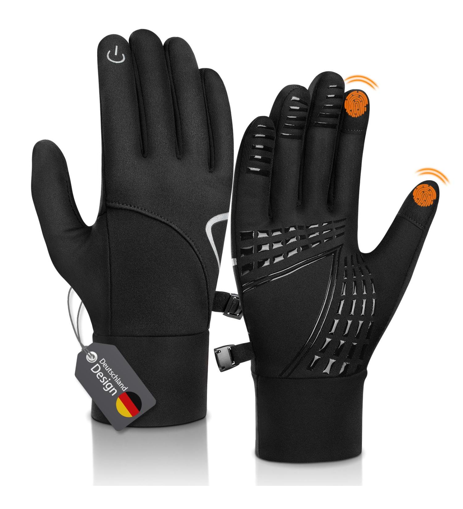 Alaplus Warm Gloves for Men & Women | Soft Fleece Breathable Windproof Touchscreen Cycling & Running Sports Gloves - Buy Online on GoSupps.com