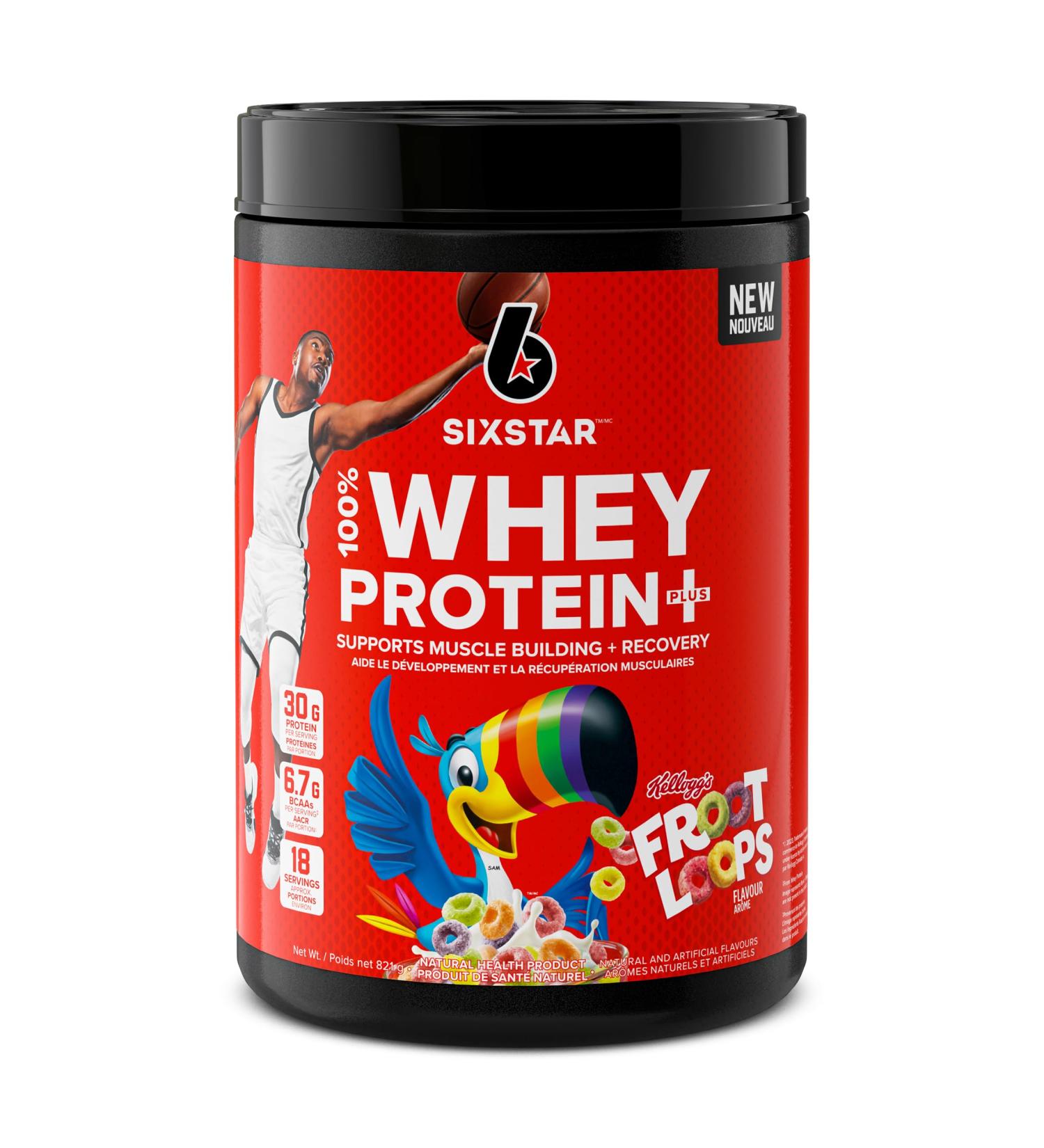 Six Star Whey Protein Powder Plus | Muscle Building & Recovery Plus Immune Support | Muscle Builder for Men & Women | Kellogg s Froot Loops Flavour | 1.8lb - Buy Online on GoSupps.com