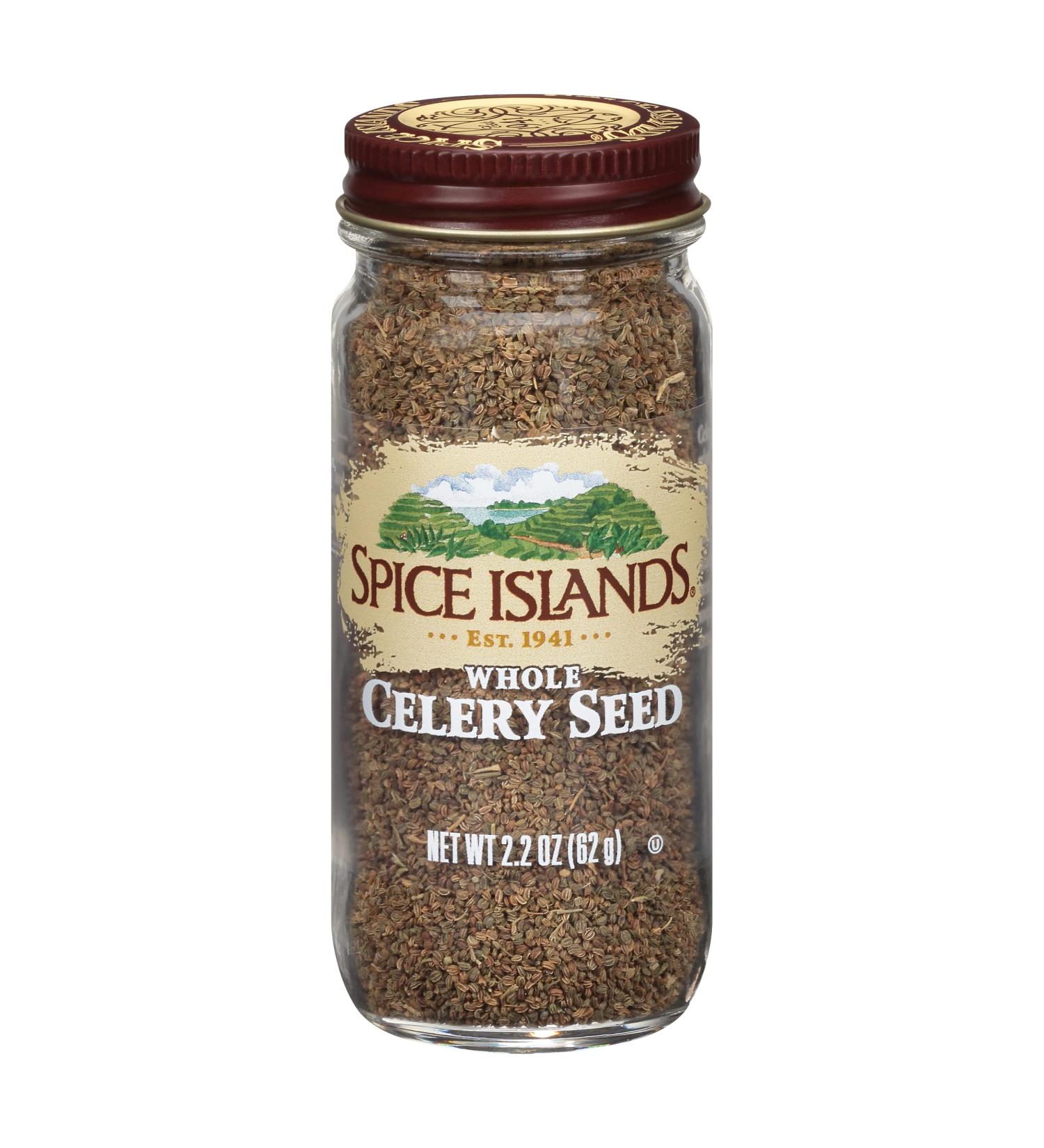 Spice Islands Whole Celery Seeds 2.2oz - Premium Quality Seasoning for Cooking and Baking - Buy Online on GoSupps.com