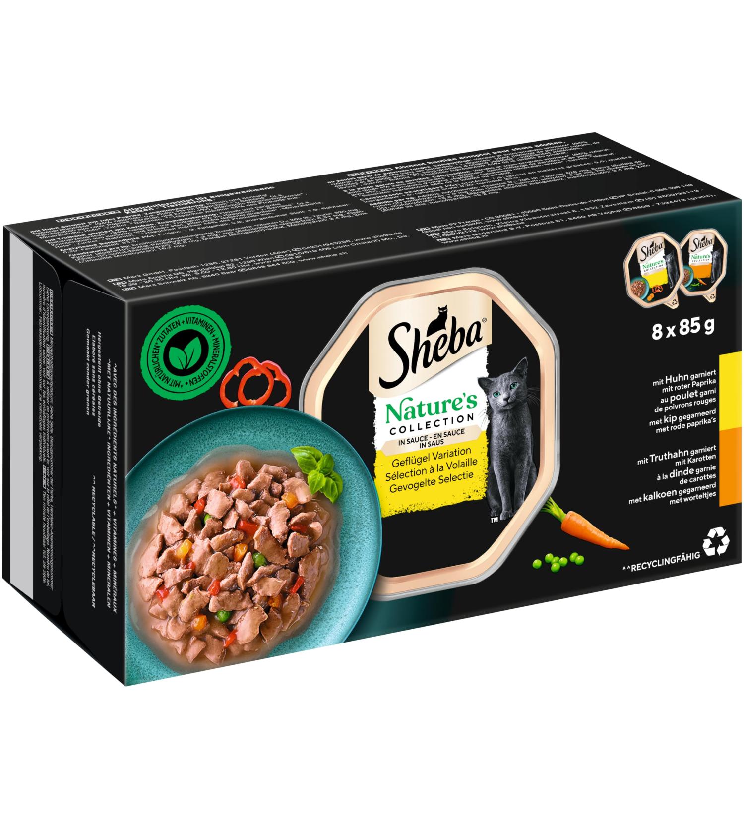 Sheba Nature's Collection in Sauce - Premium Poultry Cat Food 32 x 85g | International Shipping - Buy Online on GoSupps.com