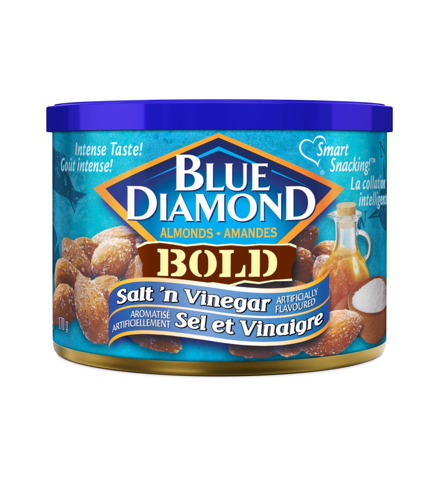 Blue Diamond Salt and Vinegar Almonds 170 Grams - Buy Online on GoSupps.com