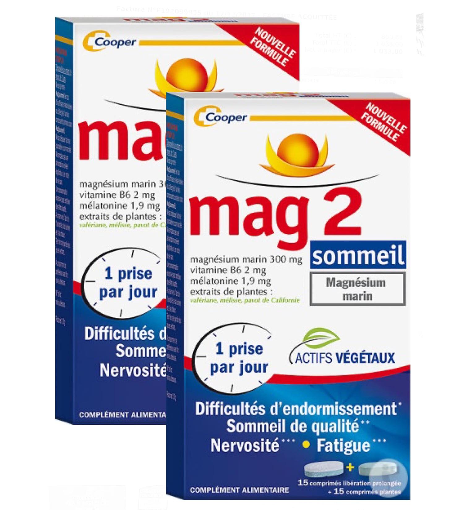 Mag 2 Sleep Pack 1 Month New Formula Difficulties with Sleeping Nervousness Fatigue Pack of 2 (15 comp LP + 15 Comp. Plants) - Buy Online on GoSupps.com