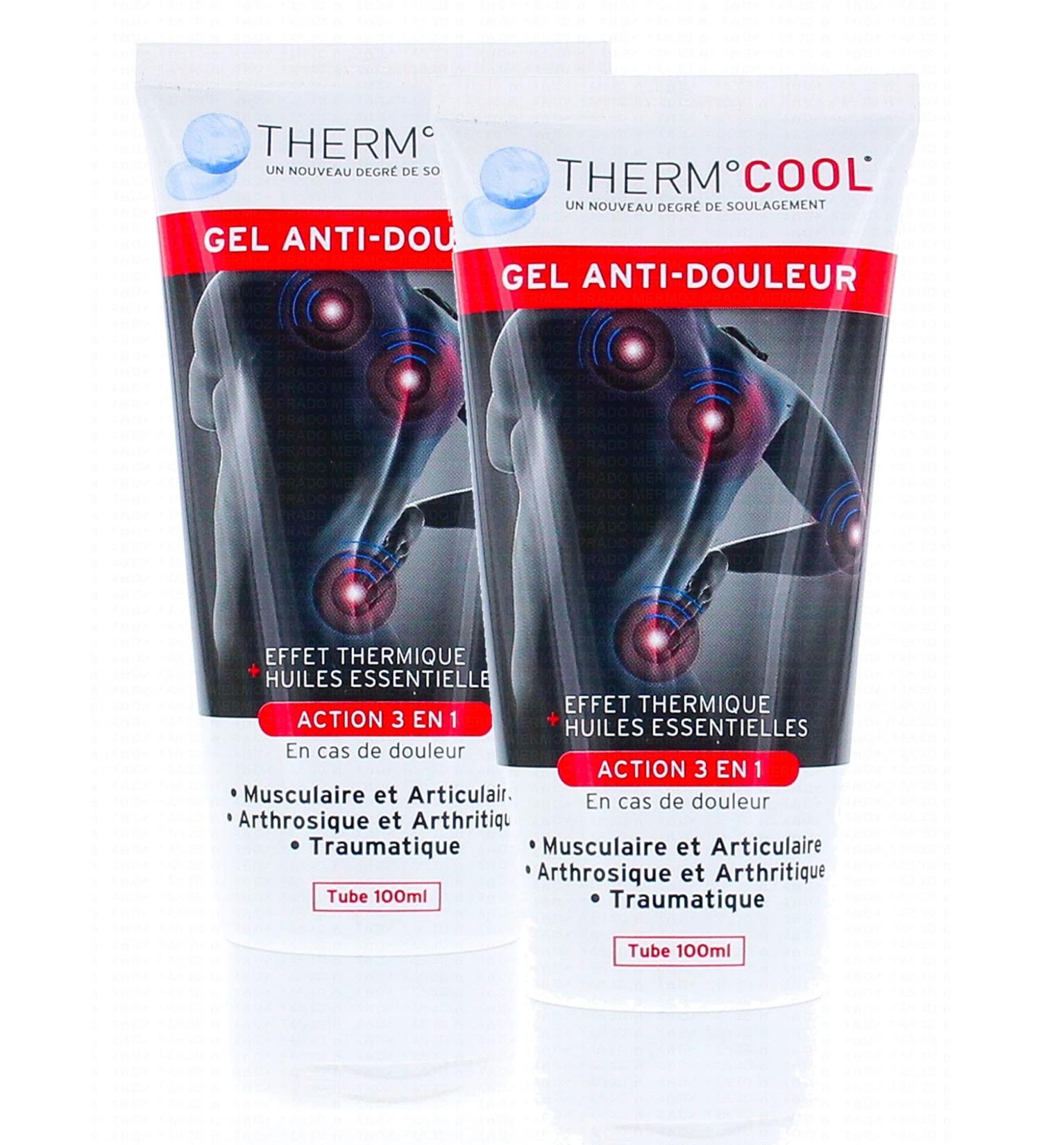 Polidis Thermocool 100 Tube Pain Relief Gel 3-in-1 Action Thermal Effect - Pack of 2 Tubes - Buy Online on GoSupps.com