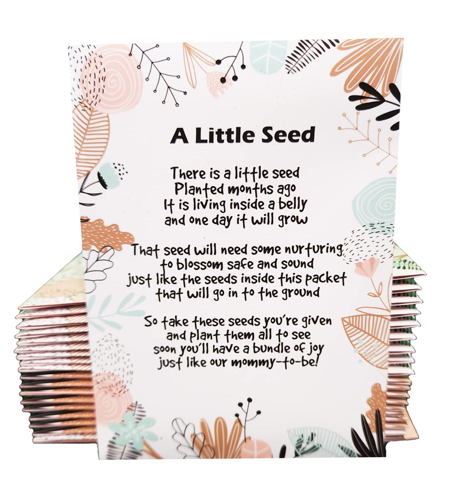 Woodland Dusty Rose Baby Shower Favors - 20 Pre-Filled Wildflower Seed Packets for Guests - Gender Neutral Gift - Buy Online on GoSupps.com