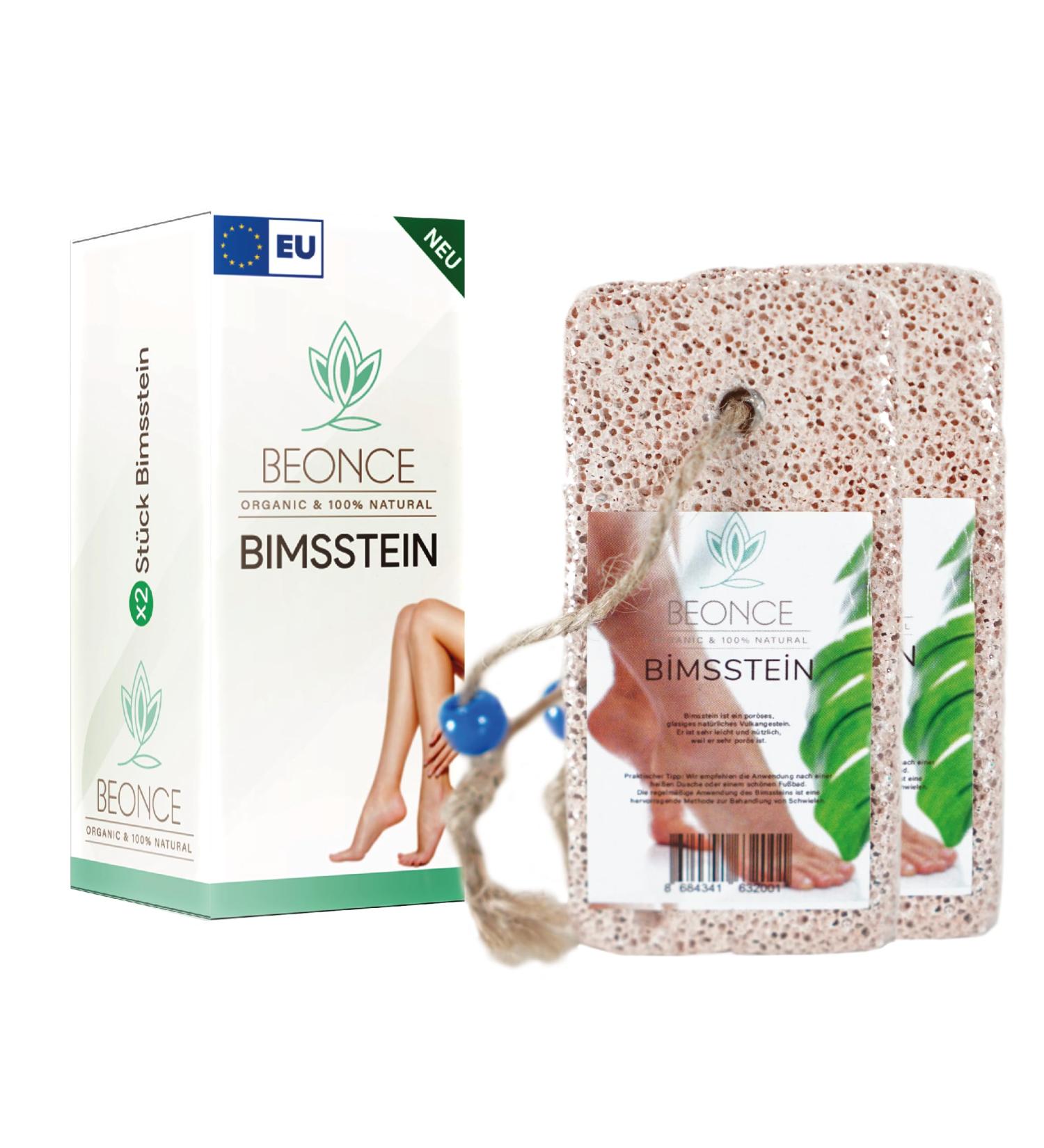 Beige Bimsstein Foot Care - 2 Pumice Stones for Callus & Hard Skin Removal | Pedicure Essential - Buy Online on GoSupps.com