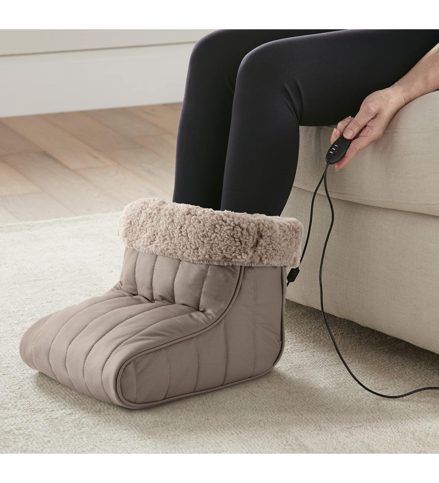 Thermee Micro Flannel Heated Foot Warmer - Acorn | Cozy Comfort for Cold Feet | International Shipping Available - Buy Online on GoSupps.com