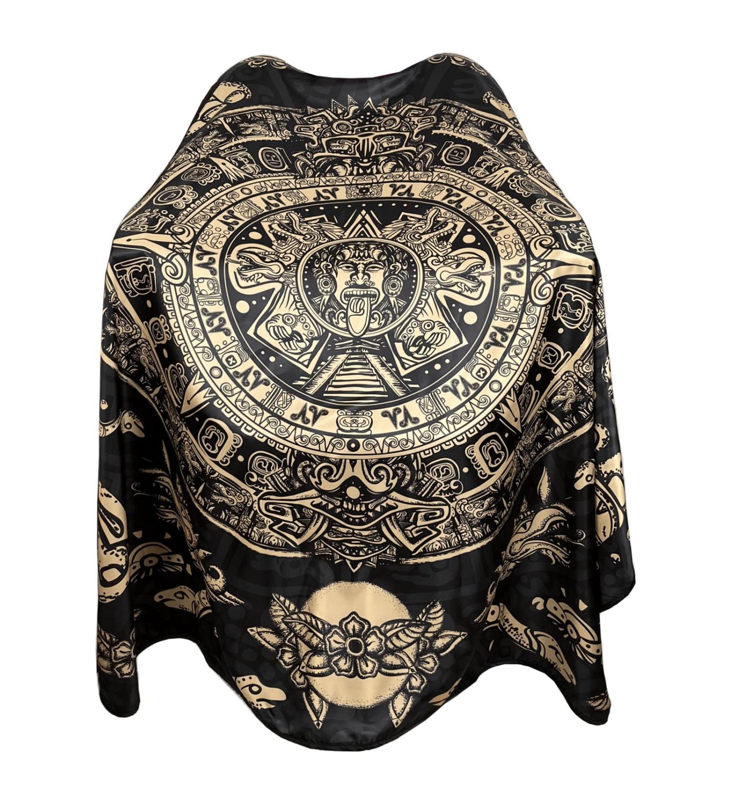 Professional Barber Cape for Men - Waterproof Haircut Cape with Snap Closures - Large Salon Cutting Cape in Mayan Pattern - Buy Online on GoSupps.com