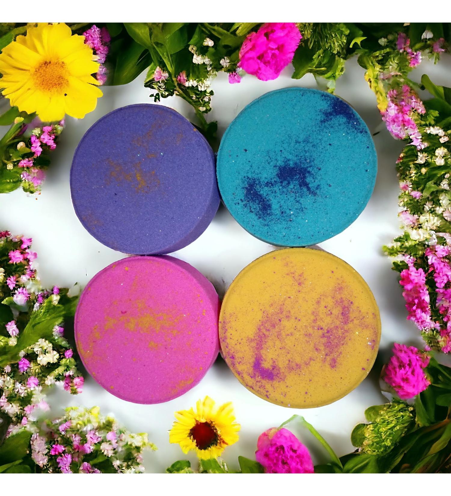 Set of 4 Perfume Inspired Bath Bombs - Handmade - Alien Black Opium Miss Million Angel - Buy Online on GoSupps.com