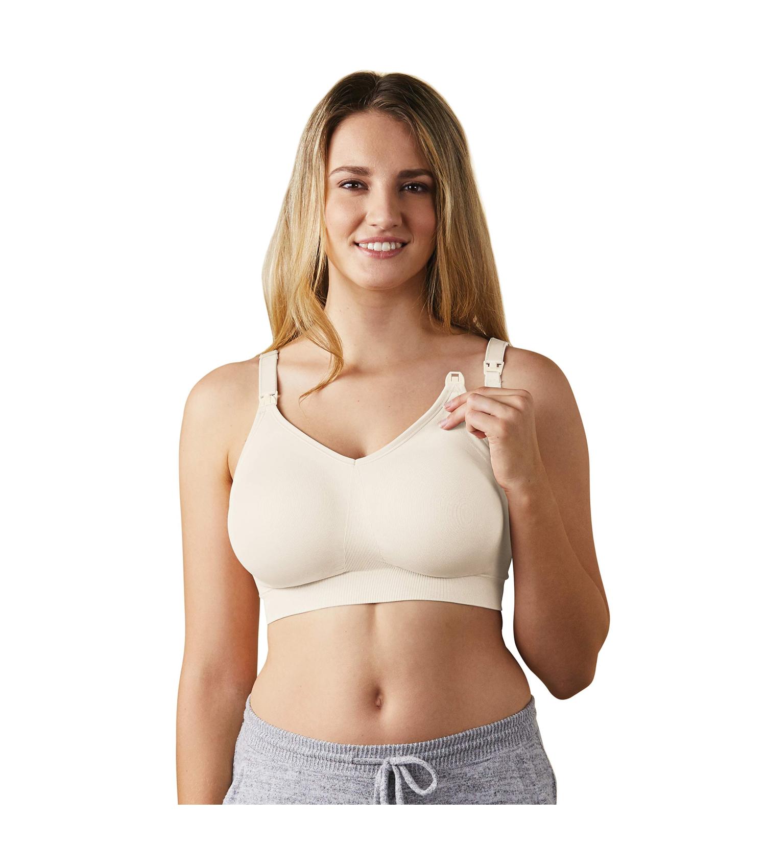 Bravado! Body Silk Seamless Nursing Bra 1401 5XL Antique White - Buy Online on GoSupps.com
