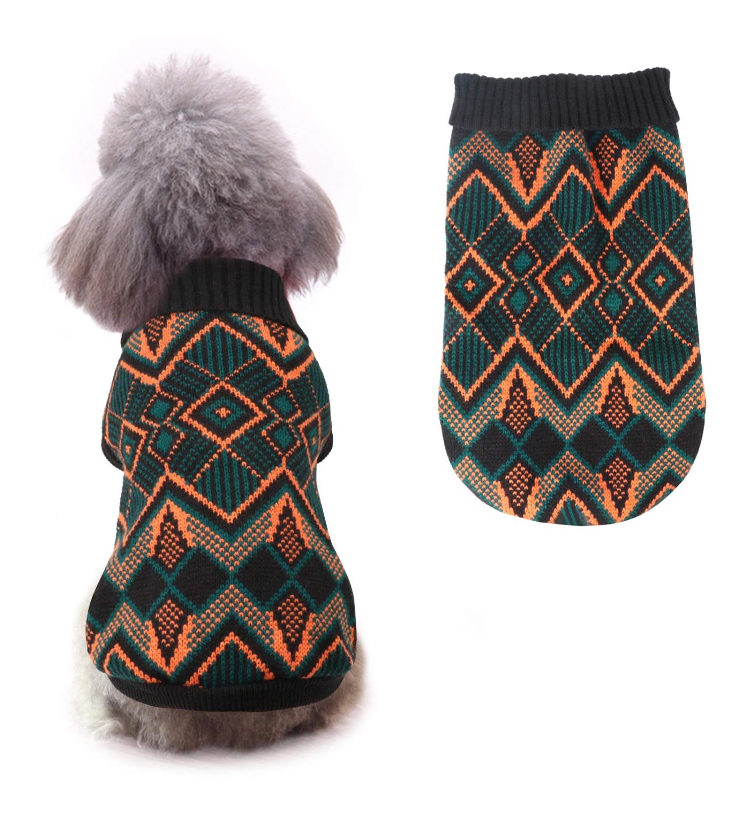 Idepet Winter Pet Sweater for Cats & Dogs - Warm Coat Vest Pullover for Kittens & Small Dogs - Black XS - Buy Online on GoSupps.com