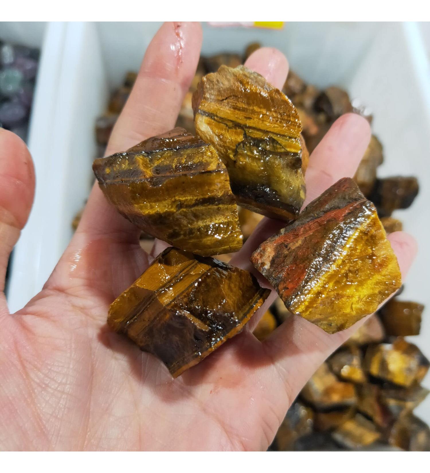 Natural Quartz Crystal Natural Tiger Eye Gravel Rough Stone Raw Stone Specimen Irregular Crystal Home Decor Home Office Decor ningxiao (Size : 500g) - Buy Online on GoSupps.com