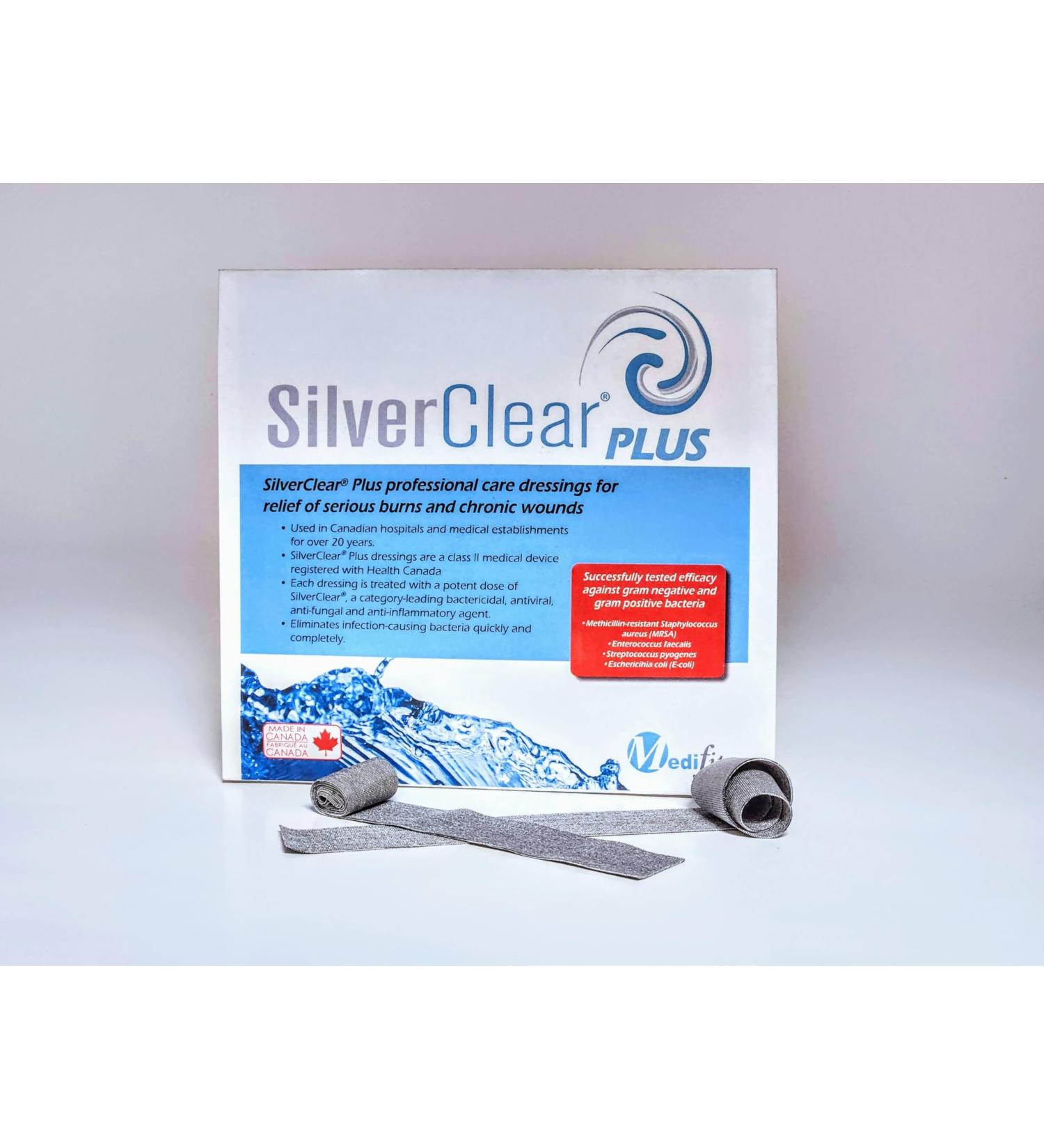 SilverClear PLUS 2cm x 30cm Professional Care Antibacterial Silver Rope Dressings - 2 Pack - Buy Online on GoSupps.com