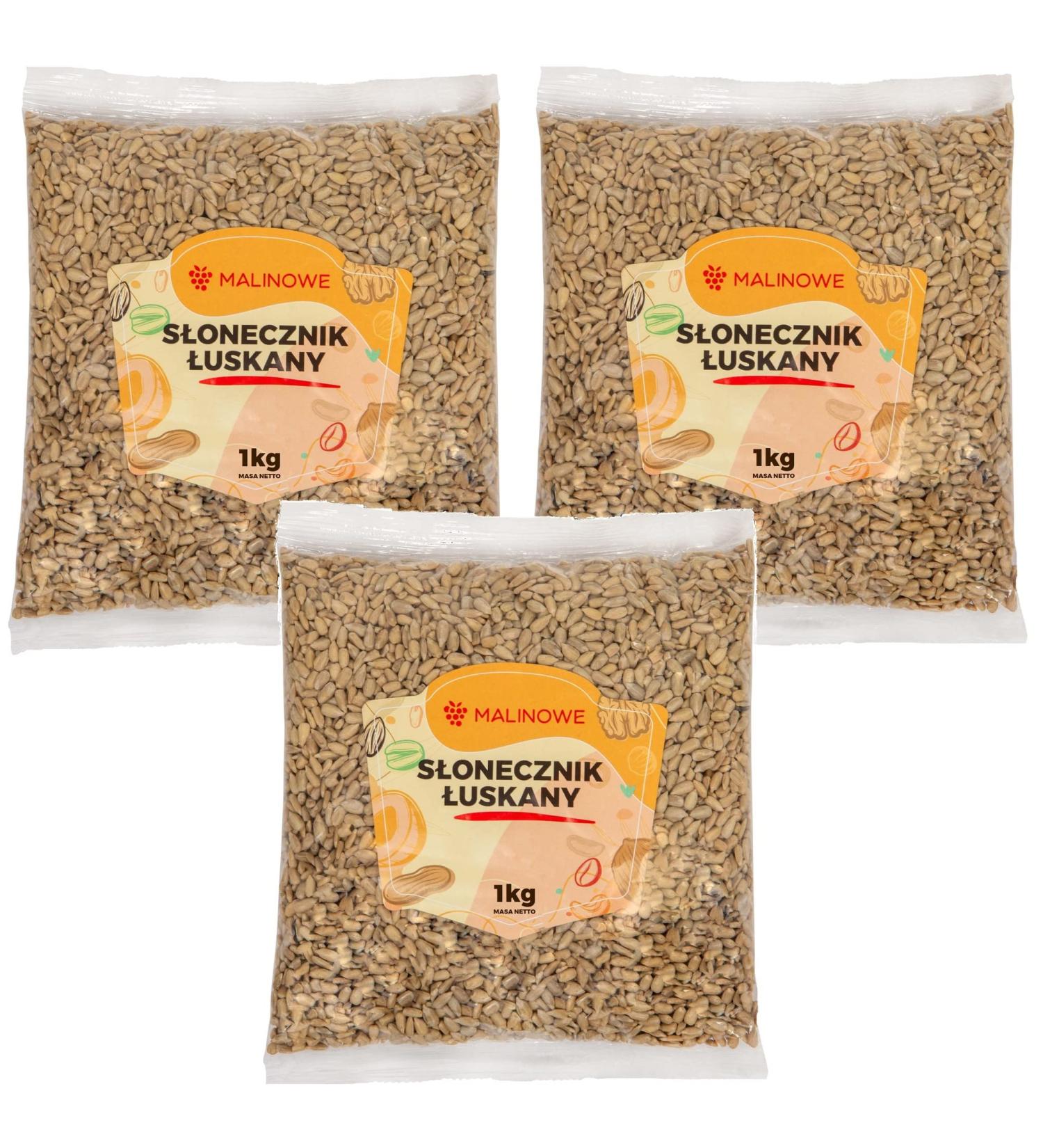 Buy Malinowe Peeled Sunflower Seeds 3x1kg - Premium Quality International Shipping Available - Buy Online on GoSupps.com