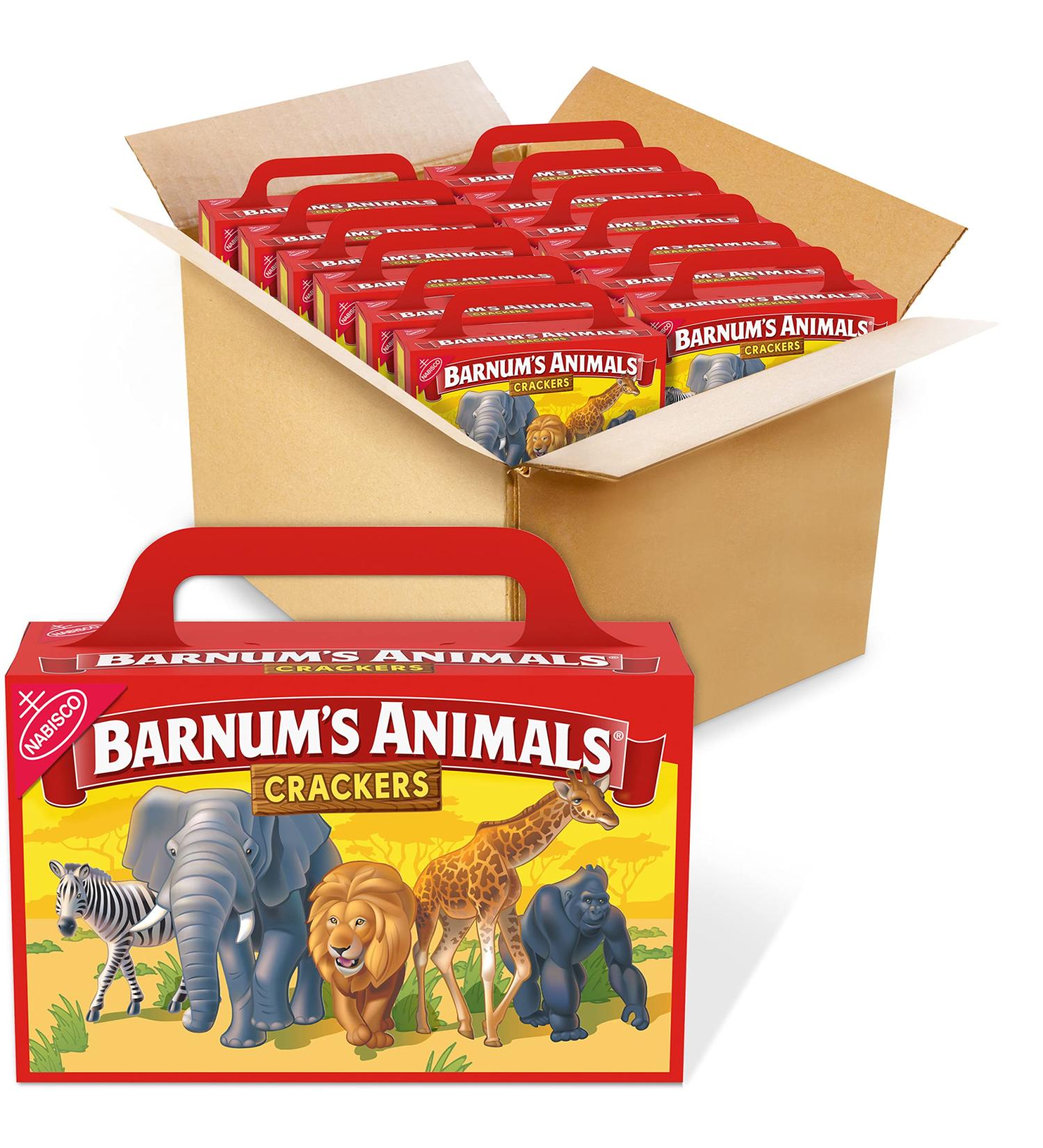 Barnum's Original Animal Crackers - 12 Pack (2.13 oz Each) | Classic Snack Treat - Buy Online on GoSupps.com