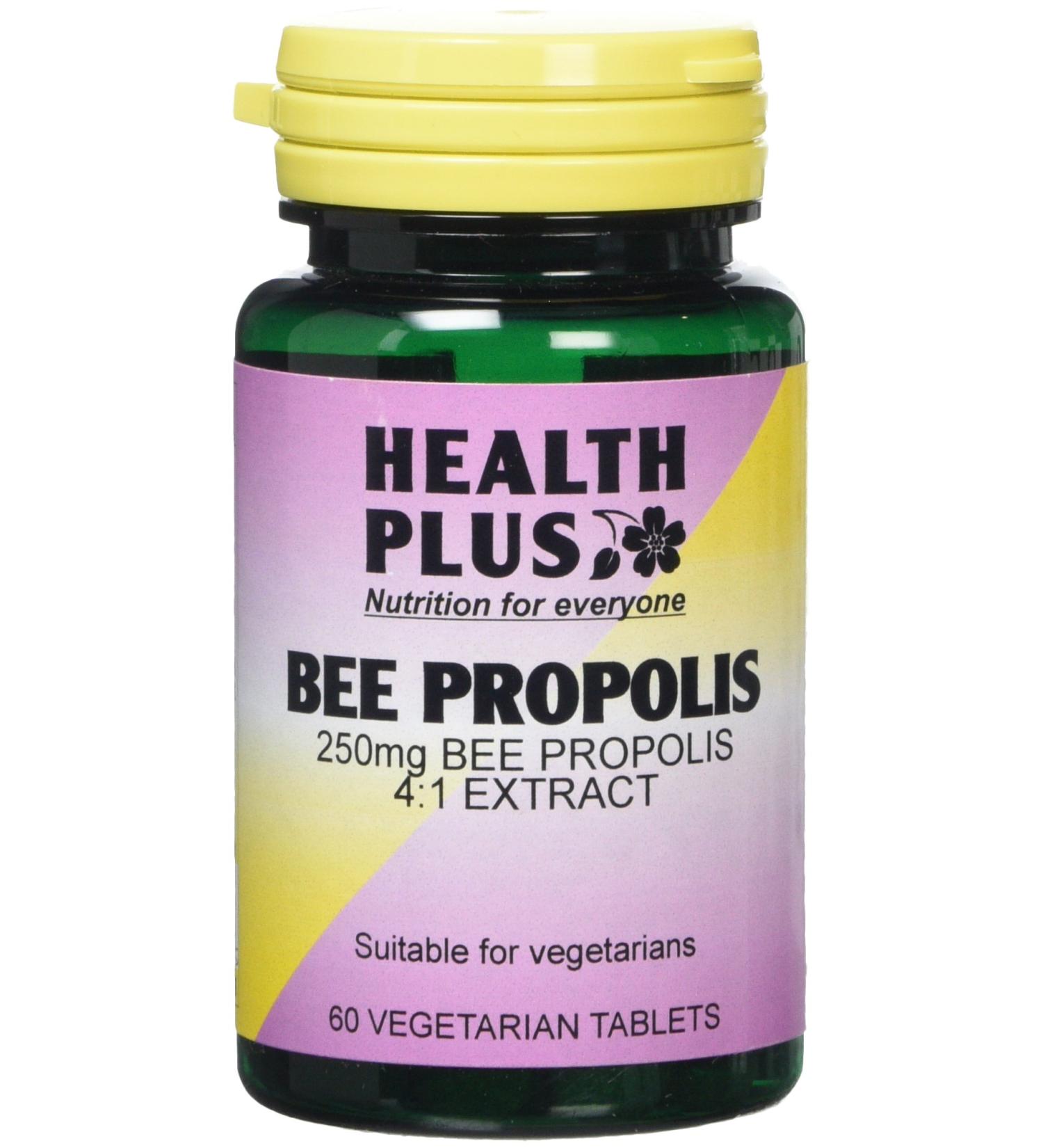 Health Plus Bee Propolis 1000mg Antioxidant & Energy Supplement - 60 Tablets - Buy Online on GoSupps.com