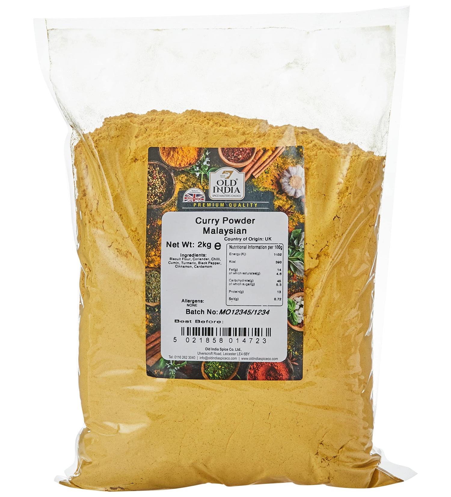 Old India Malaysian Curry Powder 2kg - Authentic Blend for Exotic Flavors - Buy Online on GoSupps.com