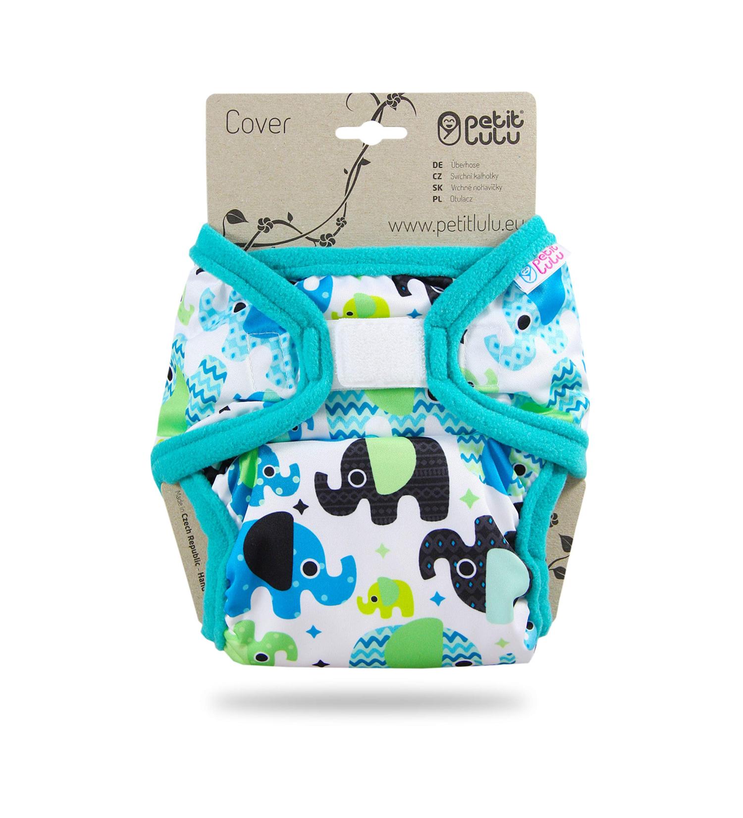 Buy Petit Lulu XL Overpants for Cloth Diapers (12-17 kg) - Baby Elephants Blue | International Shipping - Buy Online on GoSupps.com