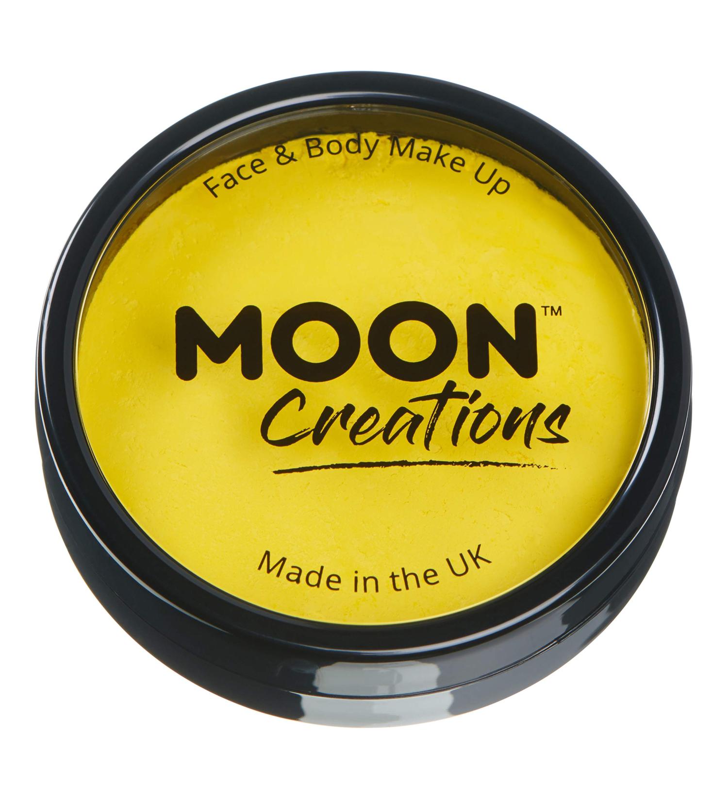Face & Body Makeup Pro Kit | Bright Yellow | 36g | Professional Colour Paint Cake Pots for Face Painting | Ideal for Kids & Adults | Halloween Festivals - Buy Online on GoSupps.com