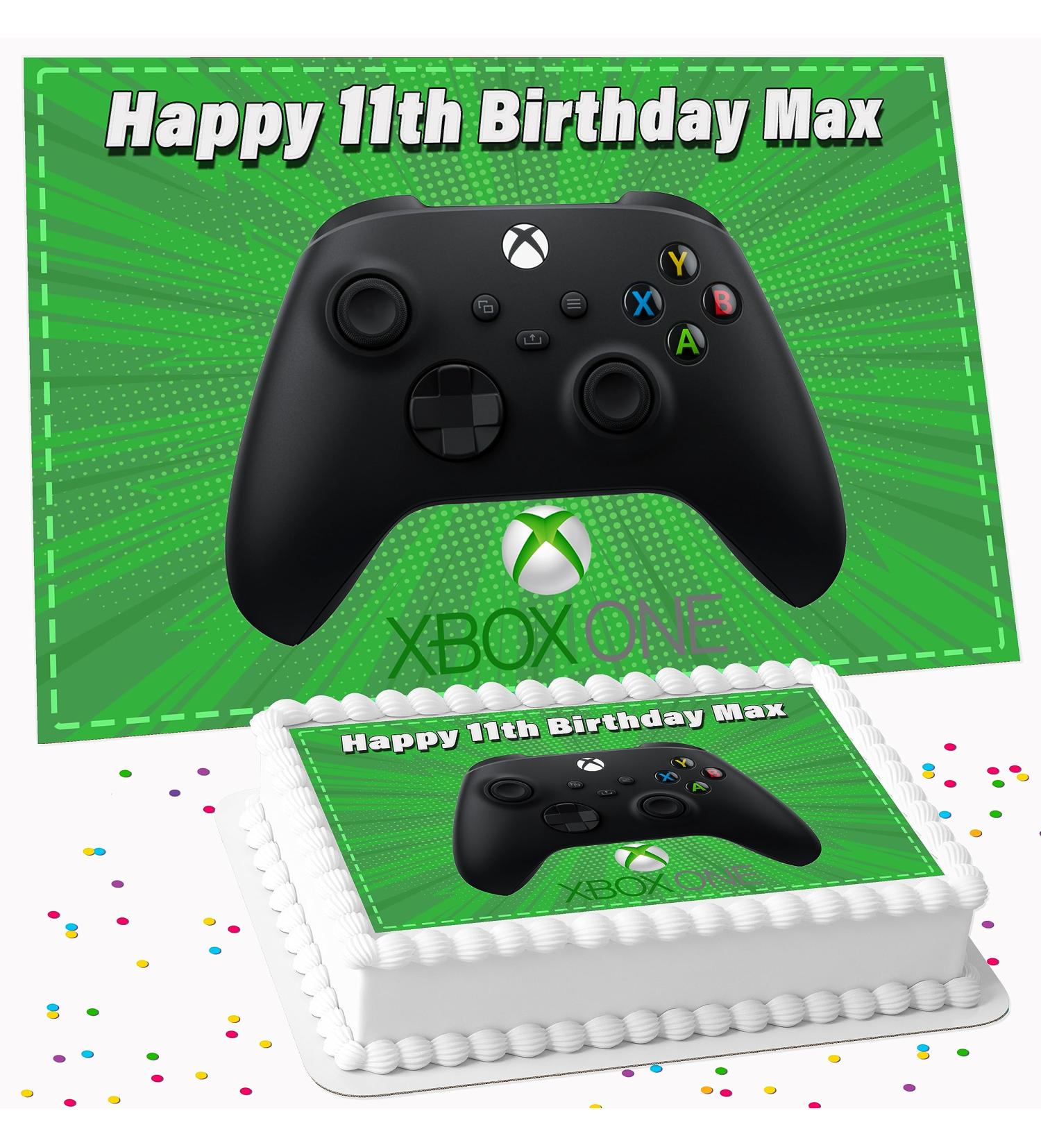 GAMES CONSOLE GAMING PERSONALISED ICING EDIBLE COSTCO CAKE TOPPER R1-S08 - Buy Online on GoSupps.com