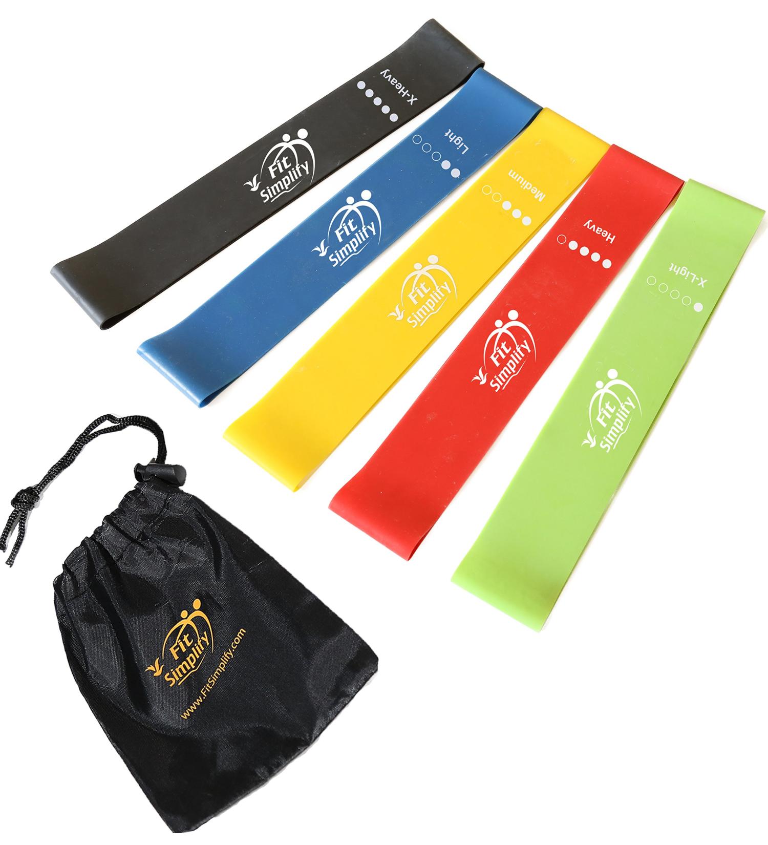 Fit Simplify Resistance Loop Bands Ã¢â¬â 5-Pack for Home Fitness & Workouts - Buy Online on GoSupps.com