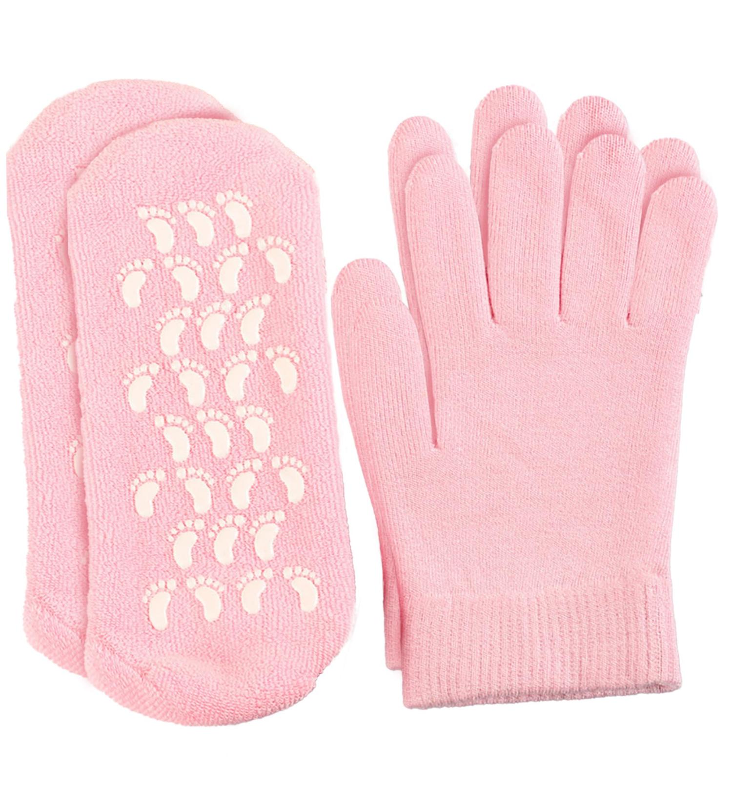 Moisturising Gloves and Socks for Dry Hands Foot Gel Spa Softens Cracked Silicone Foot Moisturiser Socks and Gloves Beauty Supplies - Buy Online on GoSupps.com