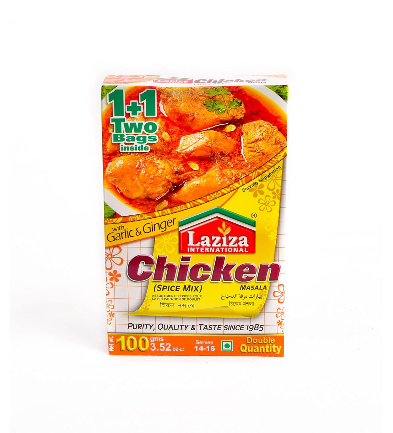 Laziza Chicken Spice Mix | Chicken Masala | Easy Cook | 100g - Buy Online on GoSupps.com