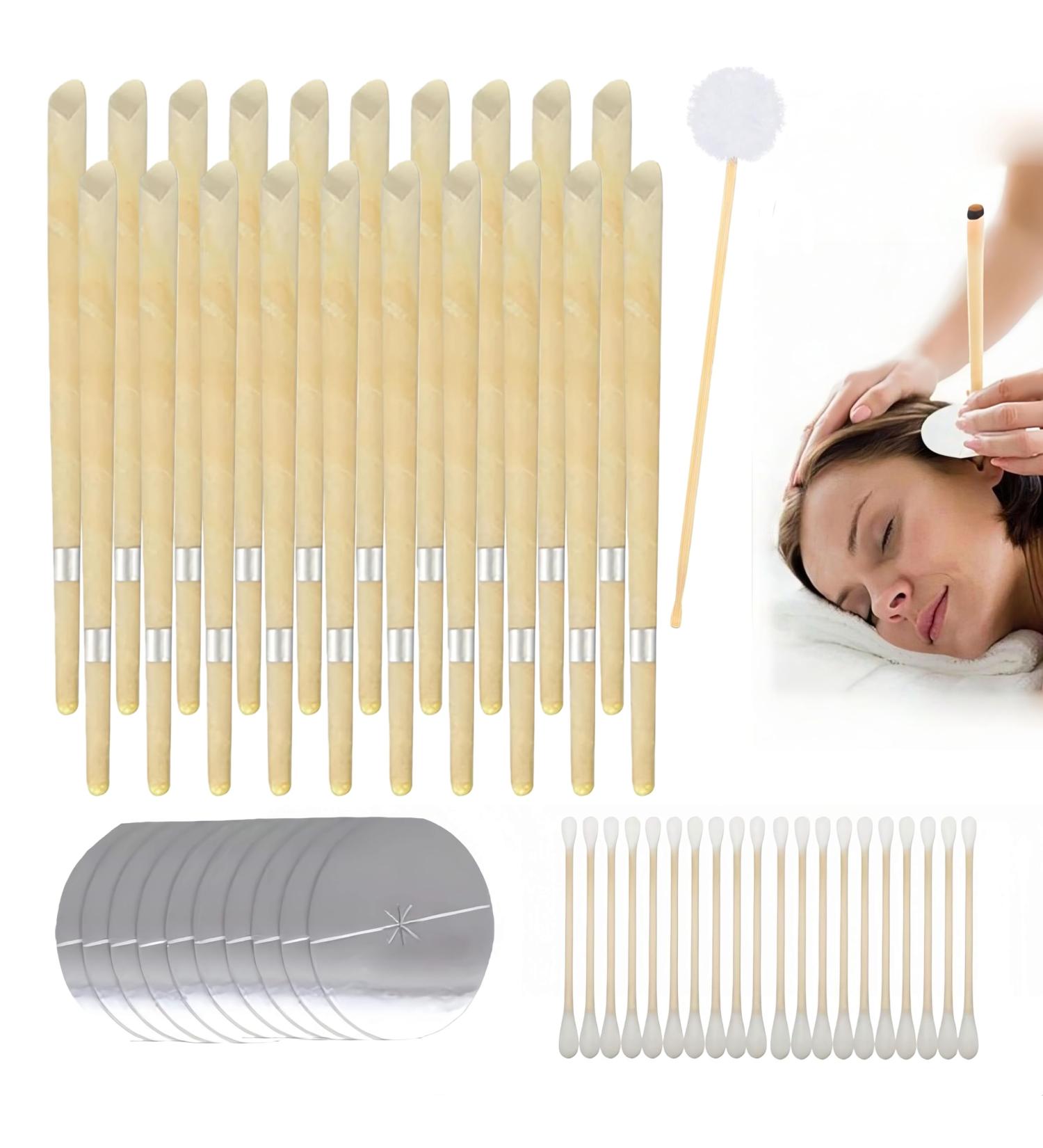 Ear Cleaning Kit for Family 20 Pack Safe Ear Wax Removal Tool with Protective Spacers & Cotton Swabs Gentle Earwax and Dandruff Cleaner for Home Use Orange - Buy Online on GoSupps.com