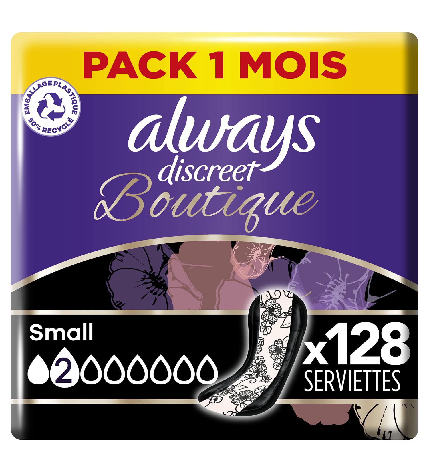 Always Discreet Boutique Towels for Bladder Wetness - Small (16 Pack) - Ultimate Comfort & Protection - Buy Online on GoSupps.com