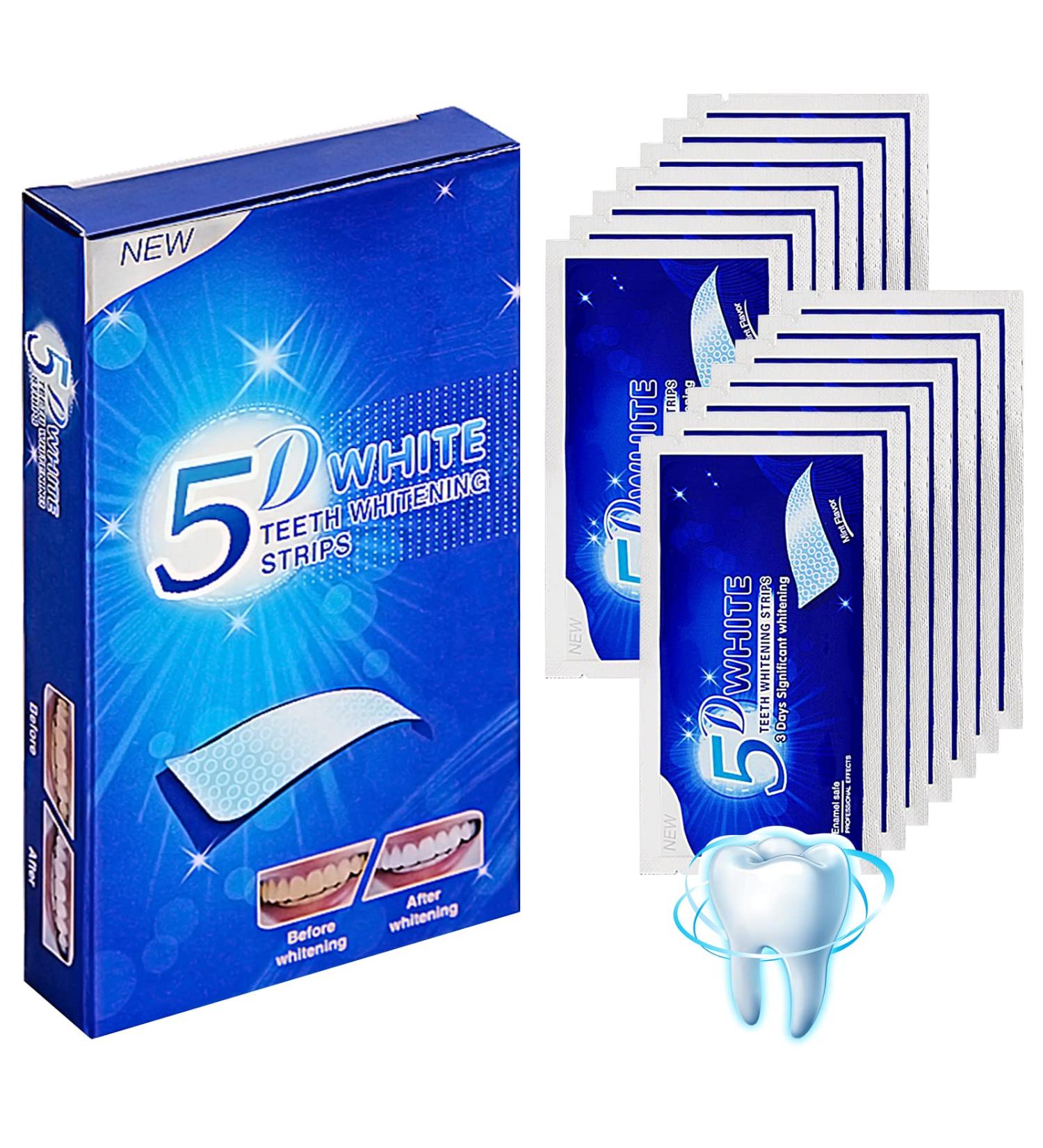 Teeth Whitening Strips - Professional Stain Removal Kit for Bright White Smile | Combat Coffee & Tea Stains - Buy Online on GoSupps.com