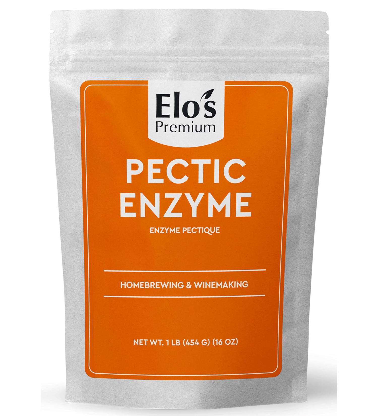 Pectic Enzyme Dry Powder (1lb)| Packed in Canada| Juice Extraction Agent Increase Juice Yields Prevent Pectin Haze| Used for Homebrewing and Winemaking| by Elo s Premium - Buy Online on GoSupps.com