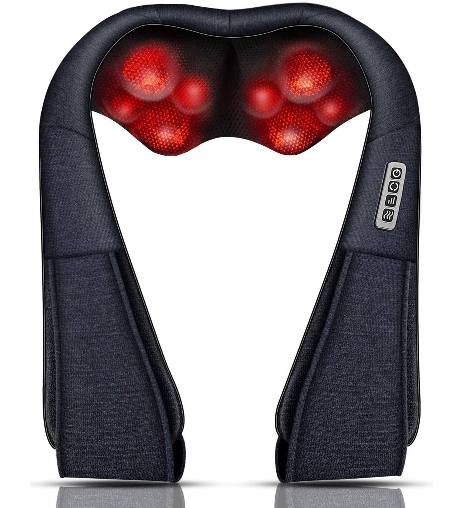 Mocuishle Shiatsu Neck and Back Massager with Heat - Neck and Back Pain Relief - Perfect Gift for Thank You, Birthday, Anniversary - Navy - Buy Online on GoSupps.com