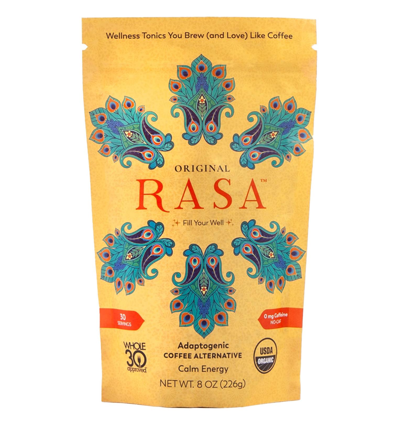 RASA Original Adaptogenic Mushroom Coffee Alternative | Vegan Keto Whole 30 Wellness Tonic with Chaga + Reishi - 8 oz. (30 Servings) - Buy Online on GoSupps.com