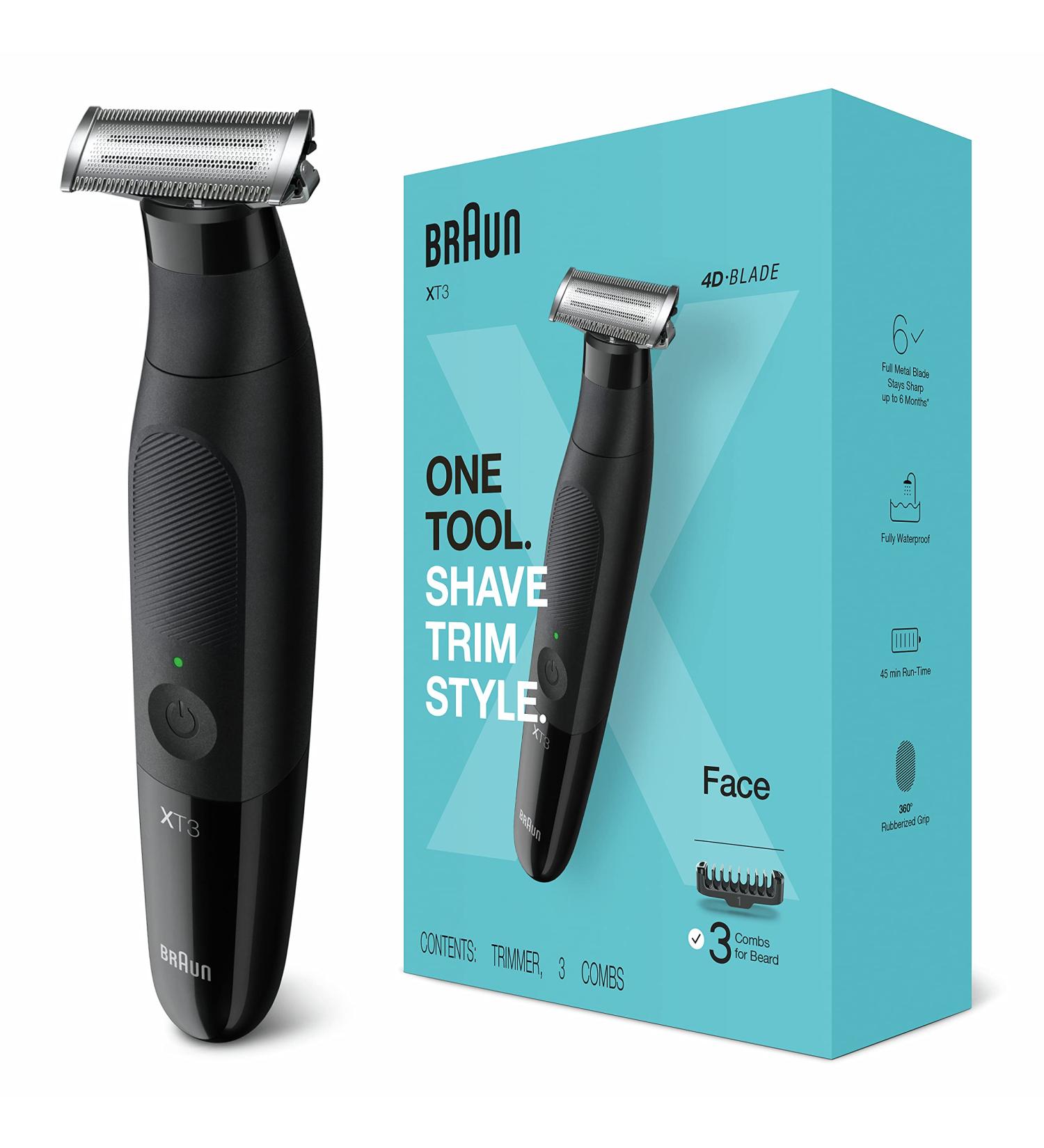 Braun Series XT3 Beard Trimmer Shaver Electric Razor for Men - XT3000 Black - Buy Online on GoSupps.com