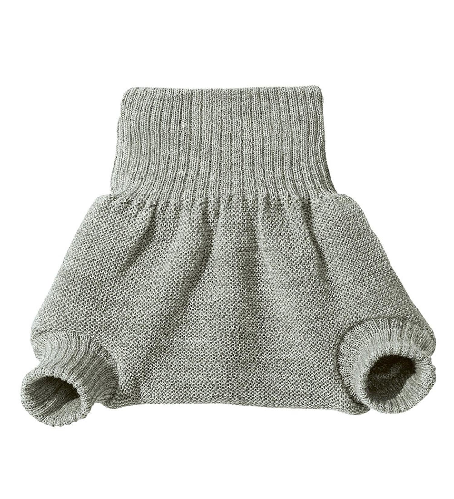 Disana Knitted Nappy Cover 86/92 Grey 86-92 Grey