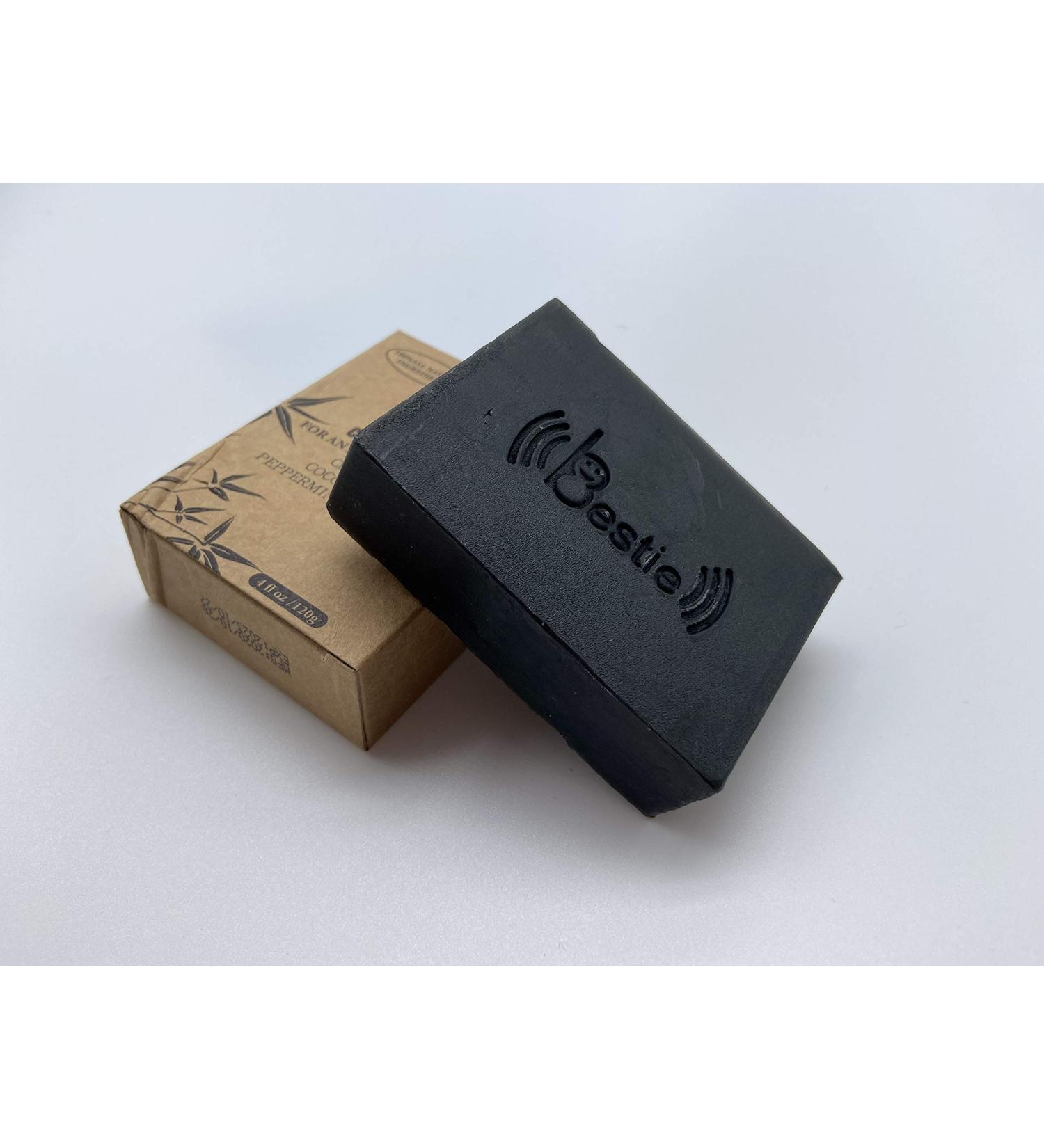 Activated Charcoal Soap: Face and Body Bar for Natural Treatment of Acne Psoriasis Body Odor and Excessive Oil - Organic Vegan Skin Care - Buy Online on GoSupps.com