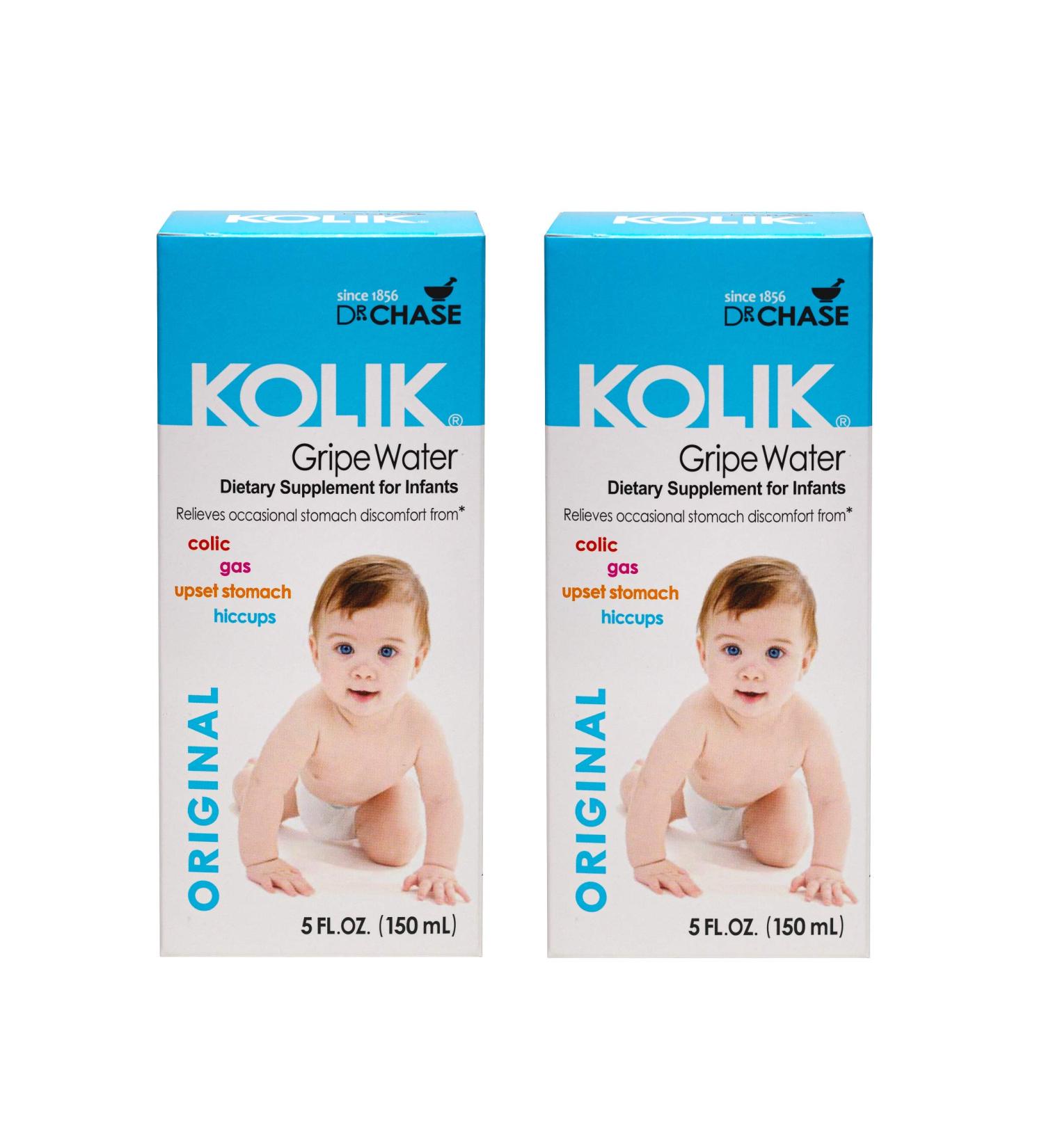 Dr. Chase Kolik Original Gripe Water - All-Natural Colic Relief for Infants (Pack of 2) - 5 fl oz Each - Buy Online on GoSupps.com