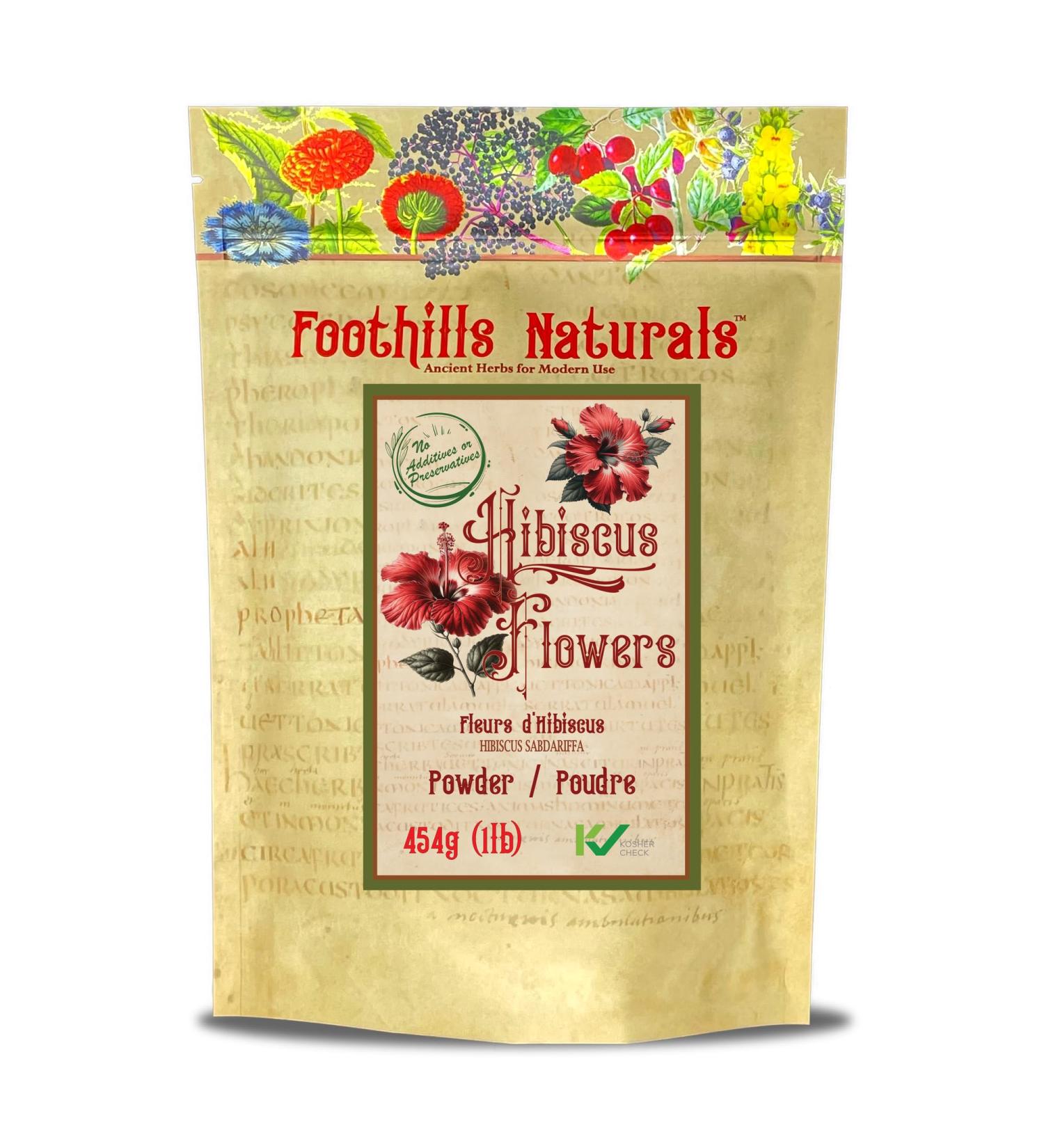 Foothills Naturals Hibiscus Powder 454g Pure - Buy Online on GoSupps.com