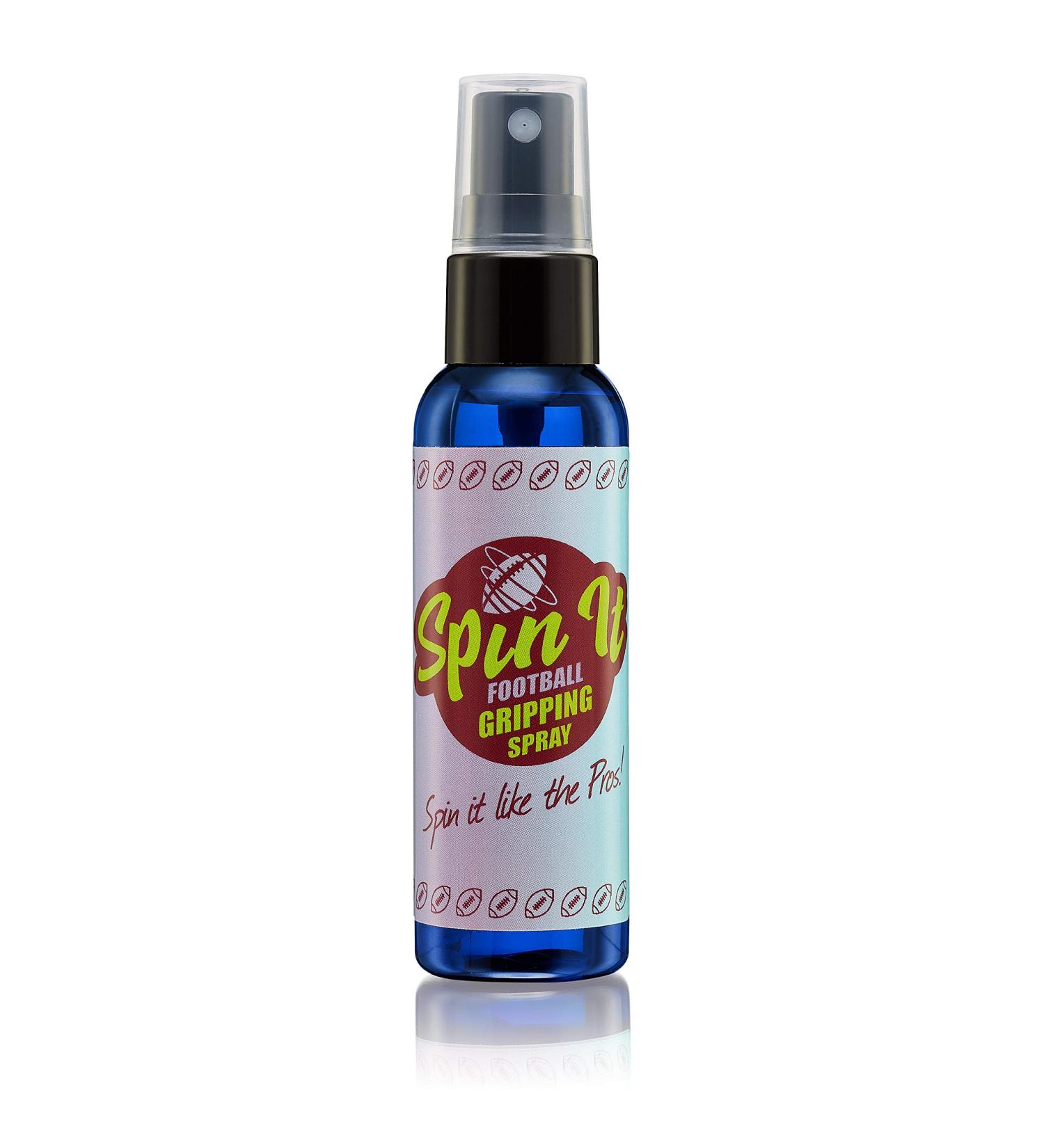 Spin iT Football Grip Spray - Enhance Football Grip, Works with or without Gloves - Ideal for Training and Play - Improve Performance and Control - 2 oz - Buy Online on GoSupps.com