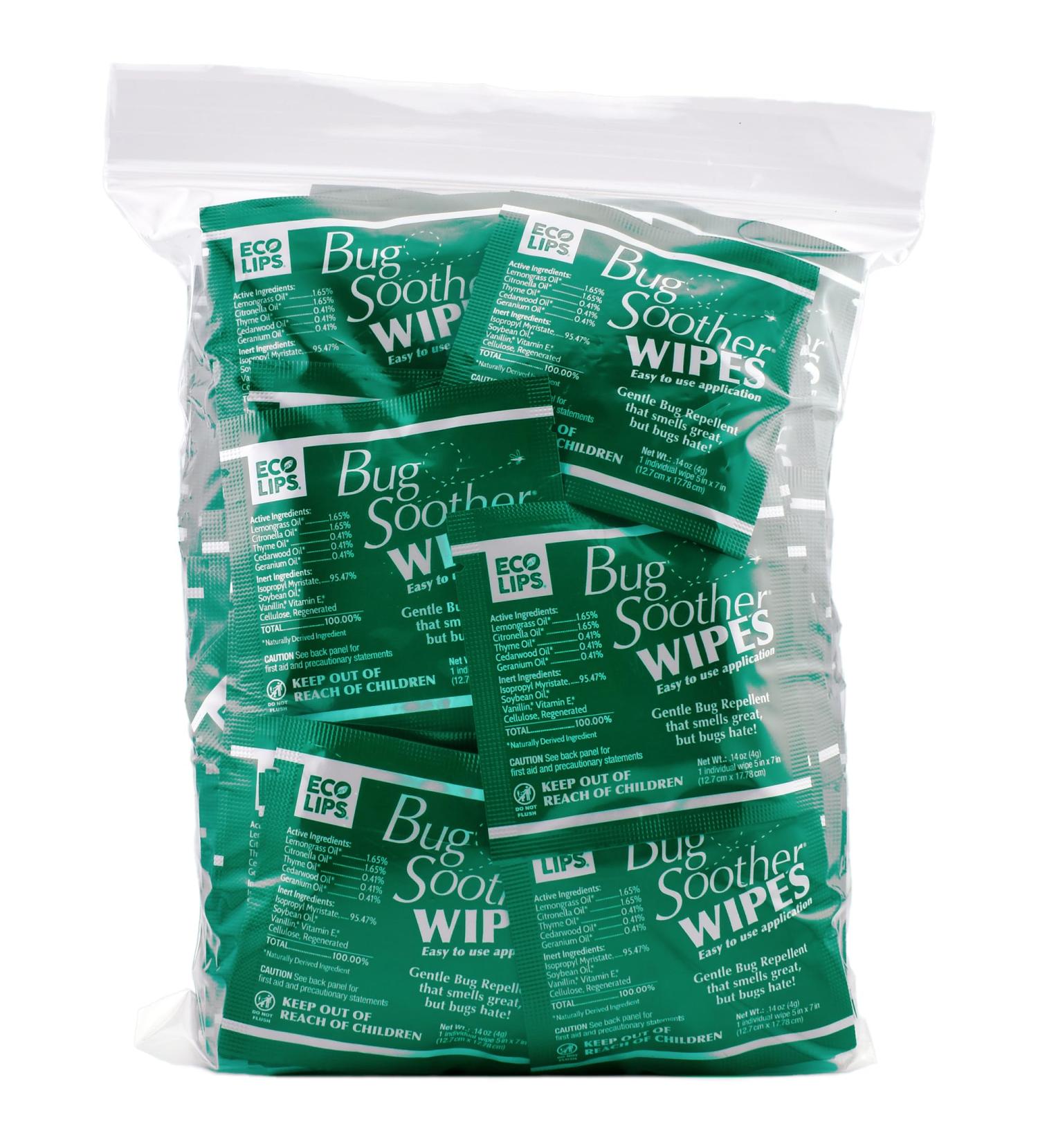 Bug Soother Wipes (100 ct) - Natural Insect Repellent for Adults Kids & Pets | DEET-Free Made in USA - Buy Online on GoSupps.com