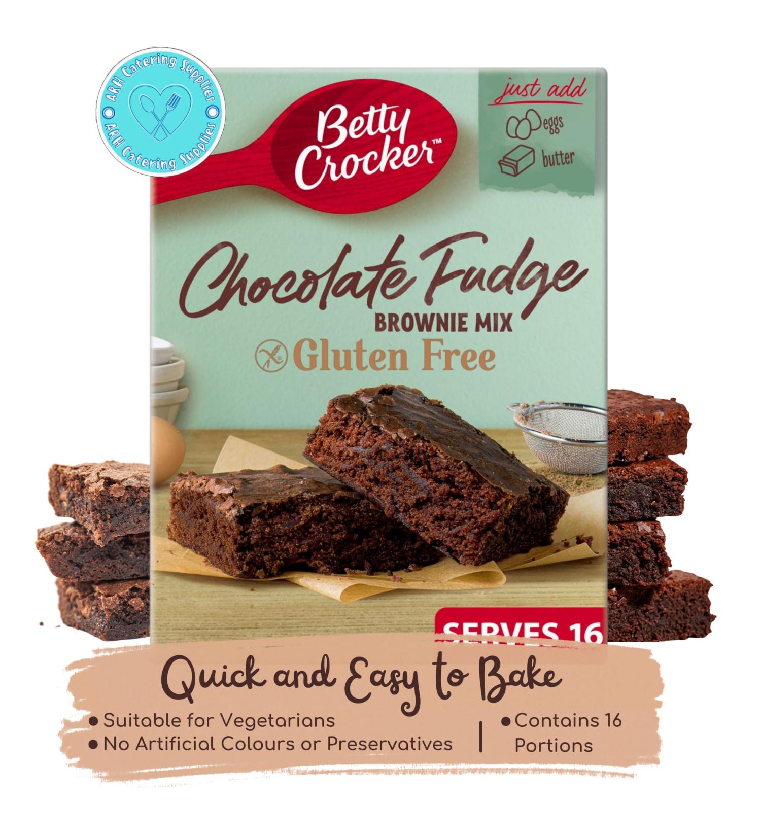 Chocolate Fudge Betty Crocker Gluten Free Brownie Mix 415g - Buy Online on GoSupps.com