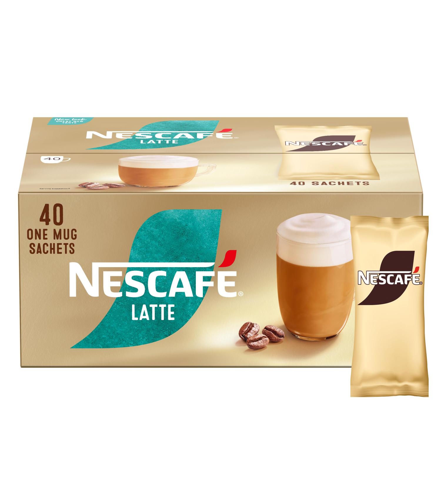 Nescaf Latte Instant Coffee Sachets - 40 X 18G - Buy Online on GoSupps.com