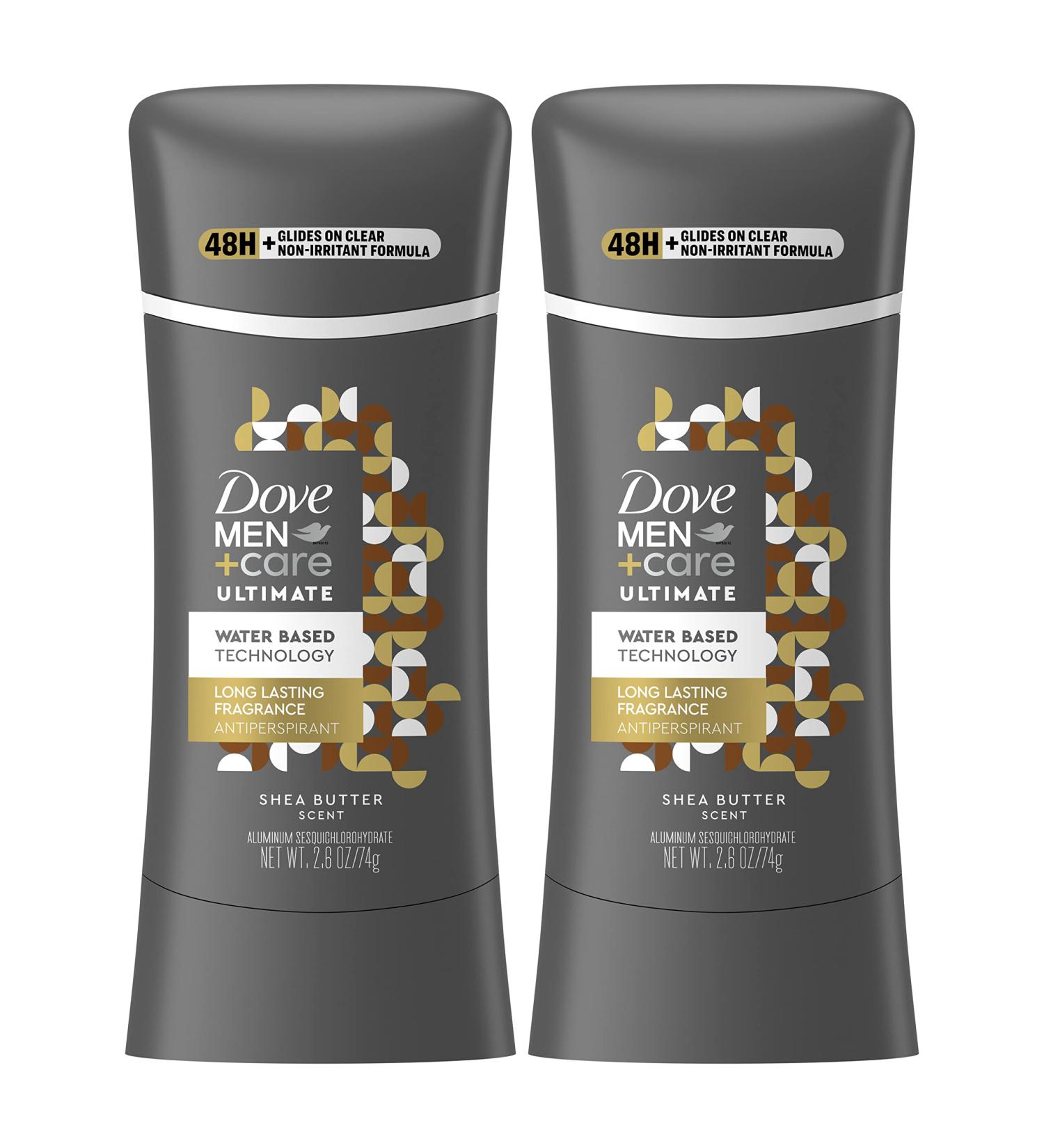 Dove Men+Care Ultimate Antiperspirant Stick Shea Butter 2 Count - 48-Hour Sweat Protection for Men 2.6 oz - Buy Online on GoSupps.com