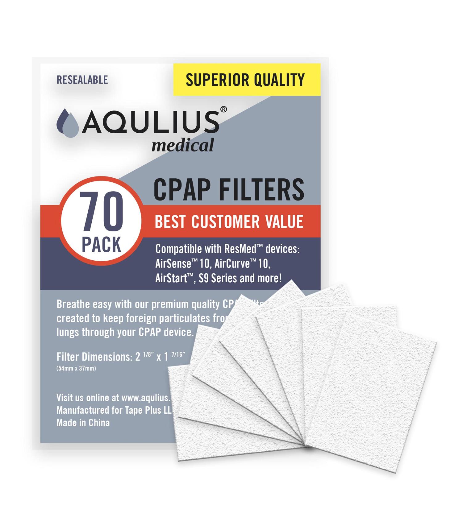 Disposable CPAP Filters - One Year Supply for ResMed Air 10, Airsense 10, Aircurve 10, S9 Series & More - Buy Online on GoSupps.com